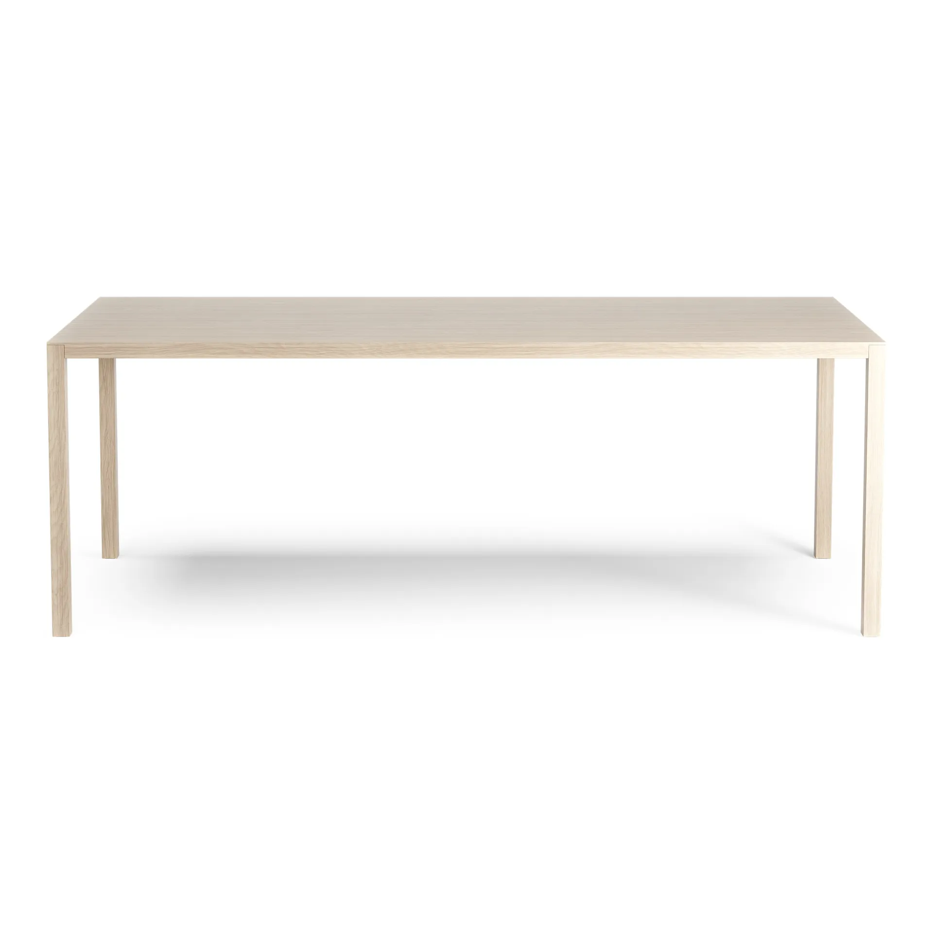 Table Bespoke 90x200 cm, Chêne pigmenté blanc Swedese