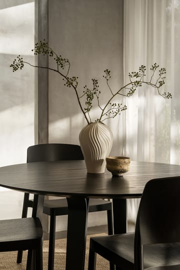 Table Divido Ø120 cm - Frêne émaillé noir - Swedese