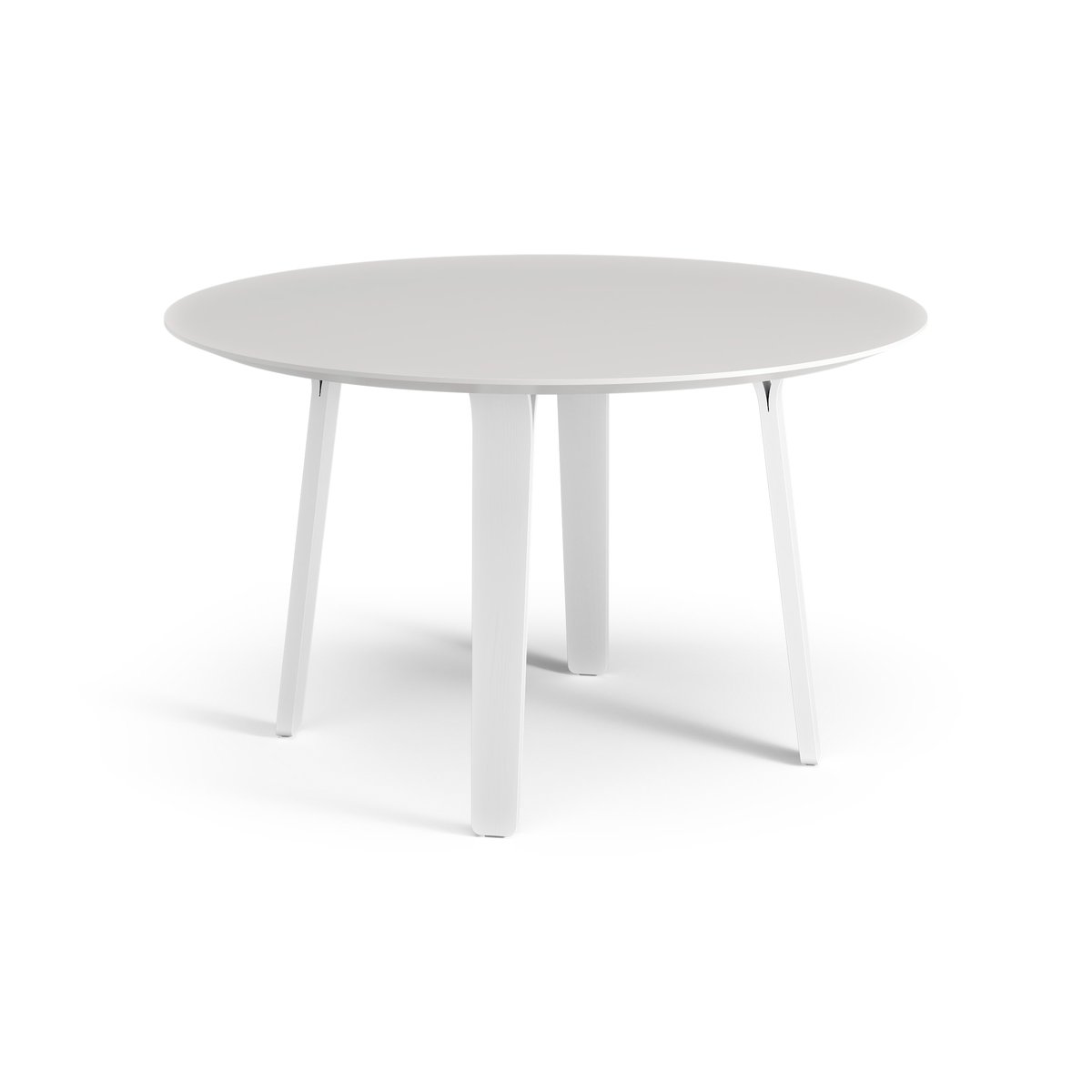 Swedese Table Divido o120 cm Frêne laminé blanc | Design Scandinave | Tables à manger | Blanc