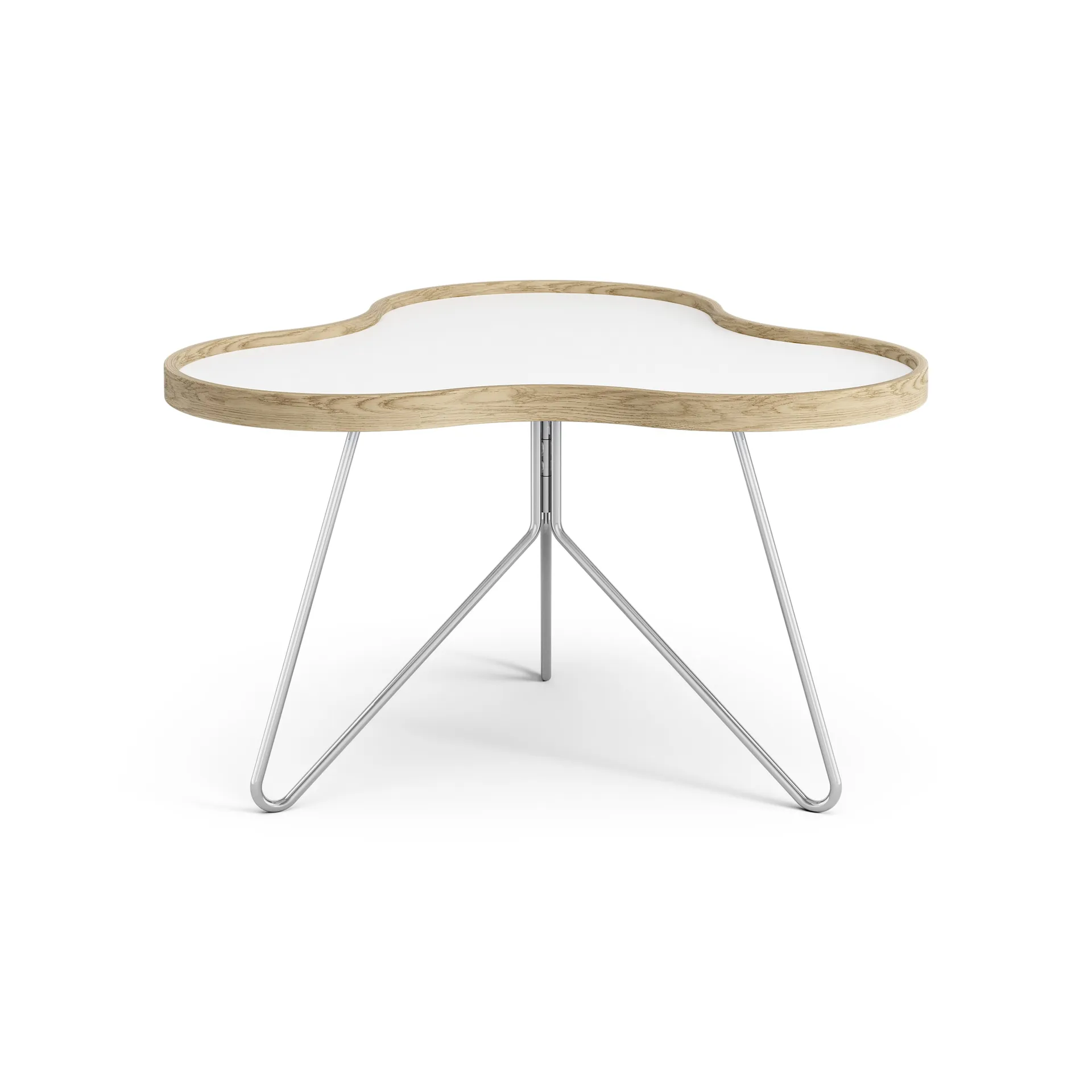 Table Flower 62x66 cm, H39 cm chêne laqué Swedese