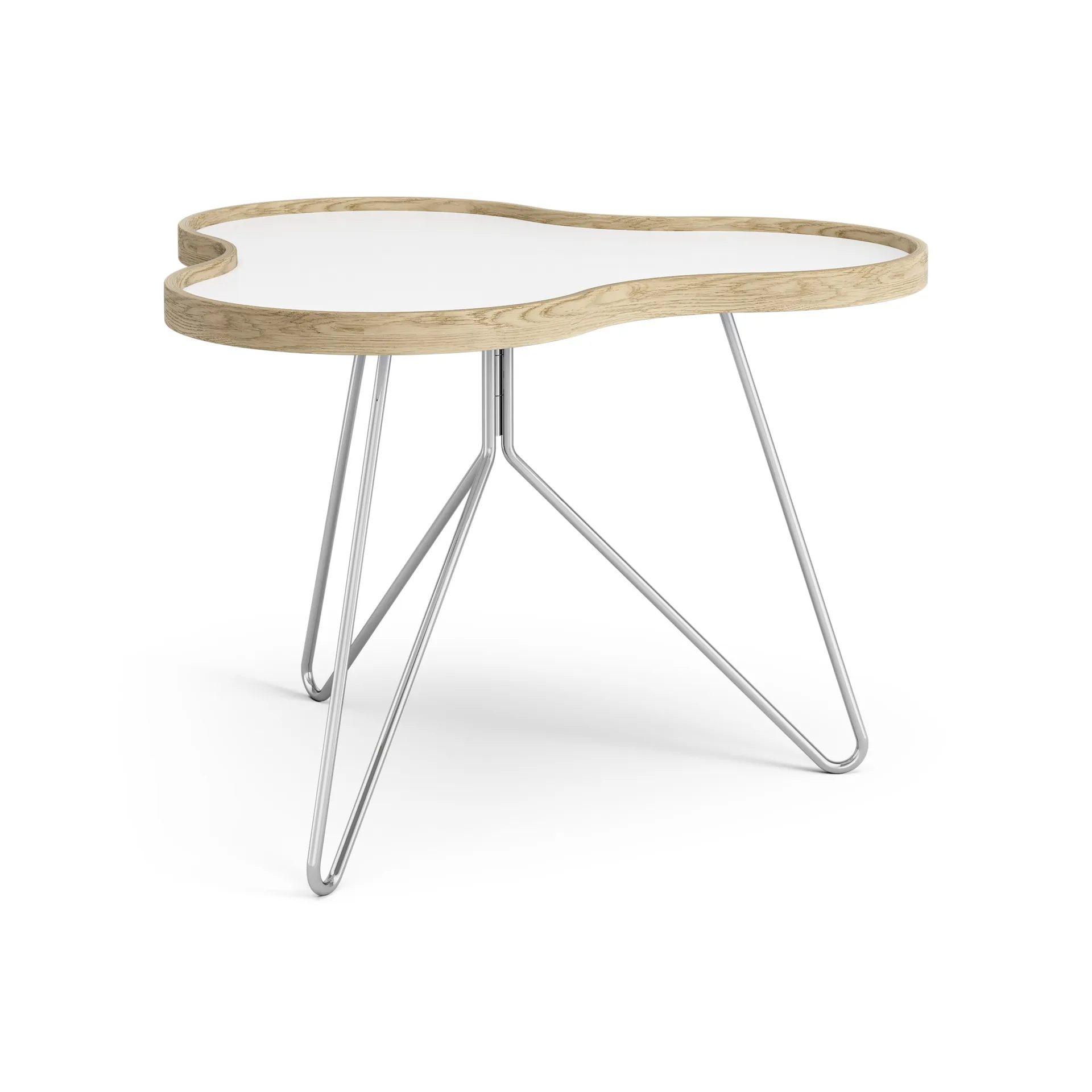 Table Flower 62x66 cm, H45 cm chêne laqué Swedese