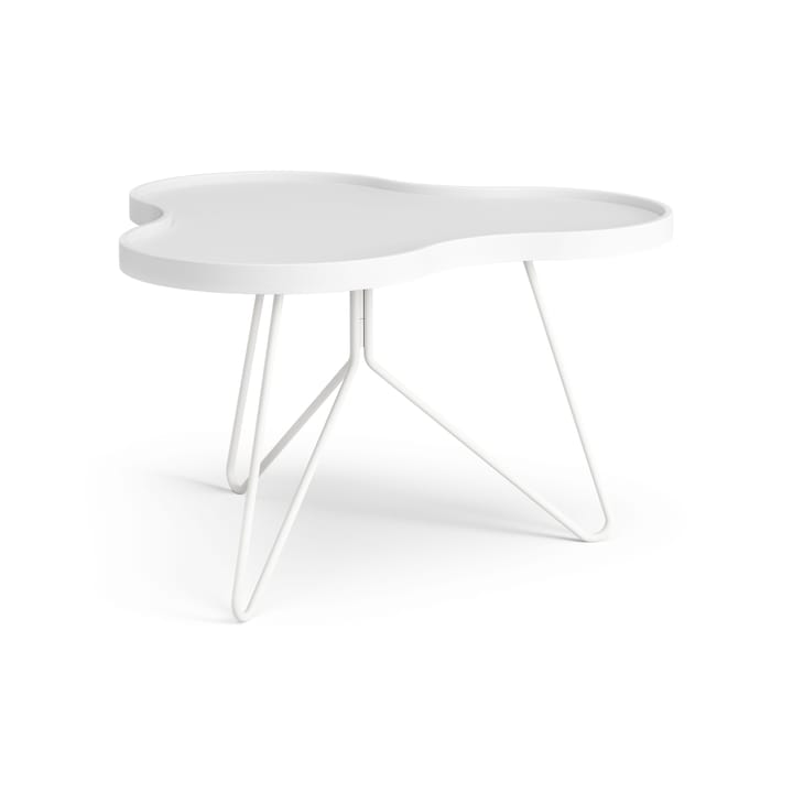 Table Flower mono 62x66 cm - H39 cm frêne laminé blanc - Swedese