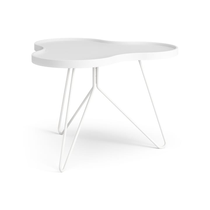 Table Flower mono 62x66 cm - H45 cm frêne laminé blanc - Swedese