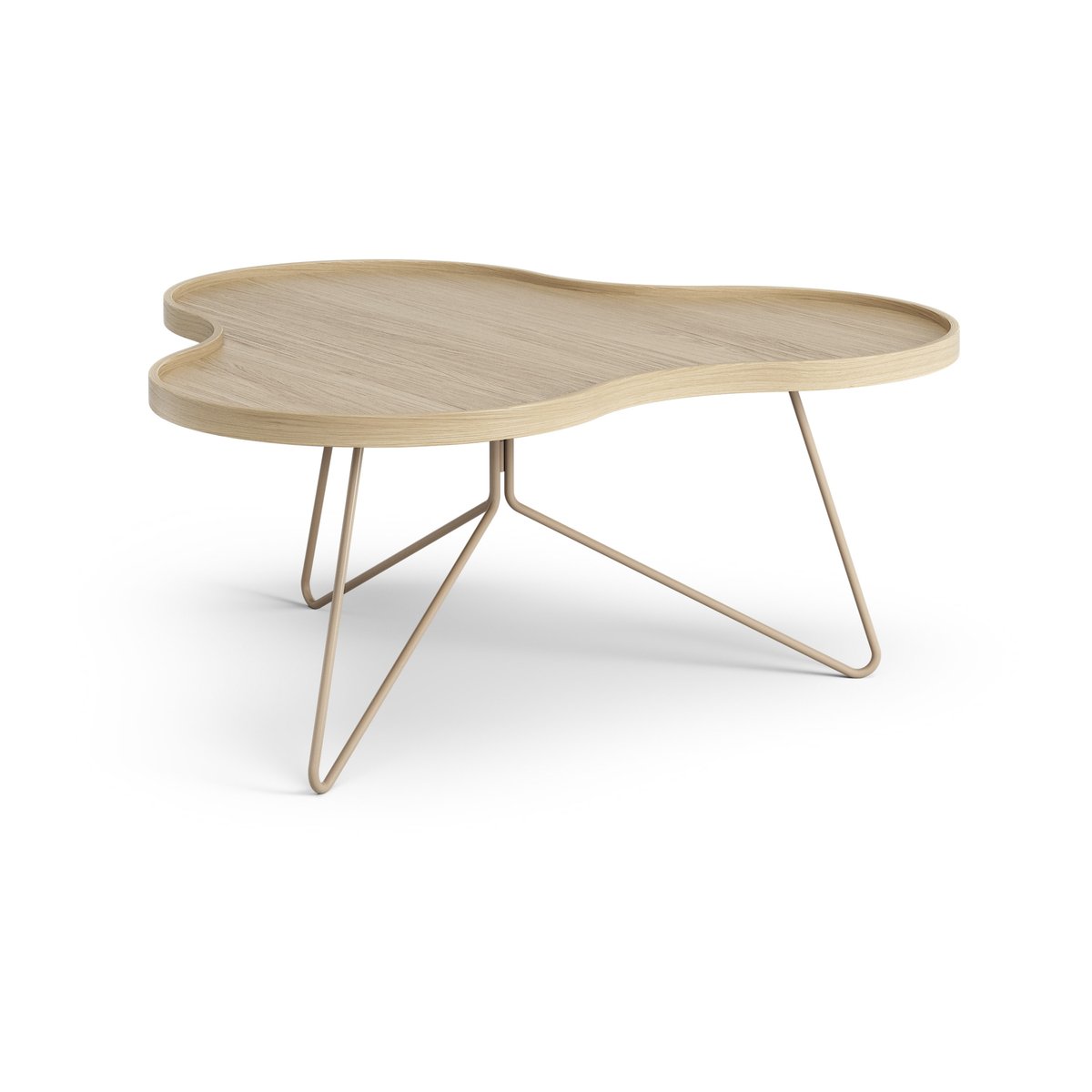 Swedese Table Flower mono 84x90 cm H39 Chêne laqué-nutmeg RAL1019