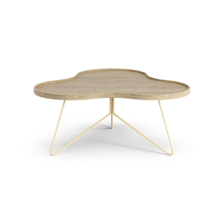 Table Flower mono 84x90 cm, H39 cm chêne laqué Swedese