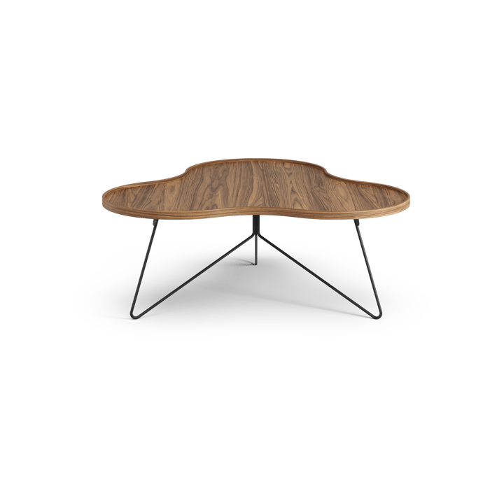 Table Flower Mono édition spéciale 107x114 cm, H45 cm noyer laqué acier noirci Swedese