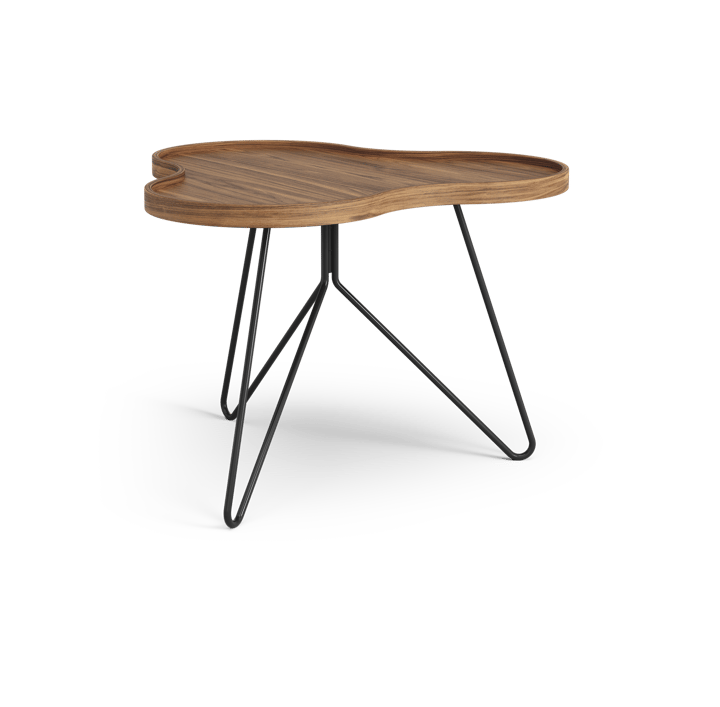 Table Flower Mono édition spéciale 62x66 cm - H45 cm noyer laqué acier noirci - Swedese