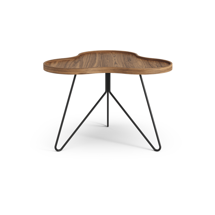Table Flower Mono édition spéciale 62x66 cm, H45 cm noyer laqué acier noirci Swedese