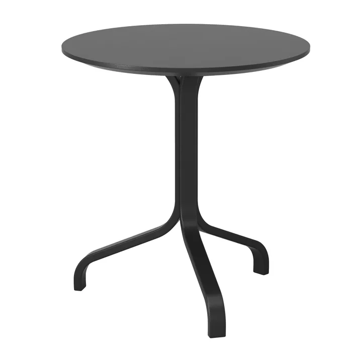 Table Lamino Ø46x49 cm - Hêtre teinté noir - Swedese