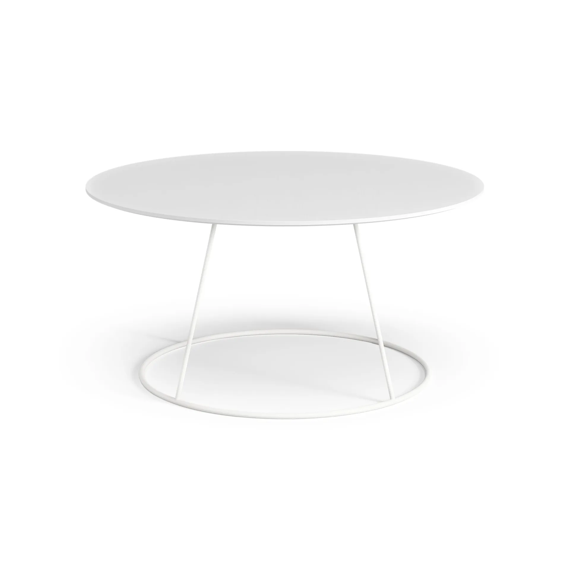 Table lisse Breeze Ø80 cm, Blanc Swedese