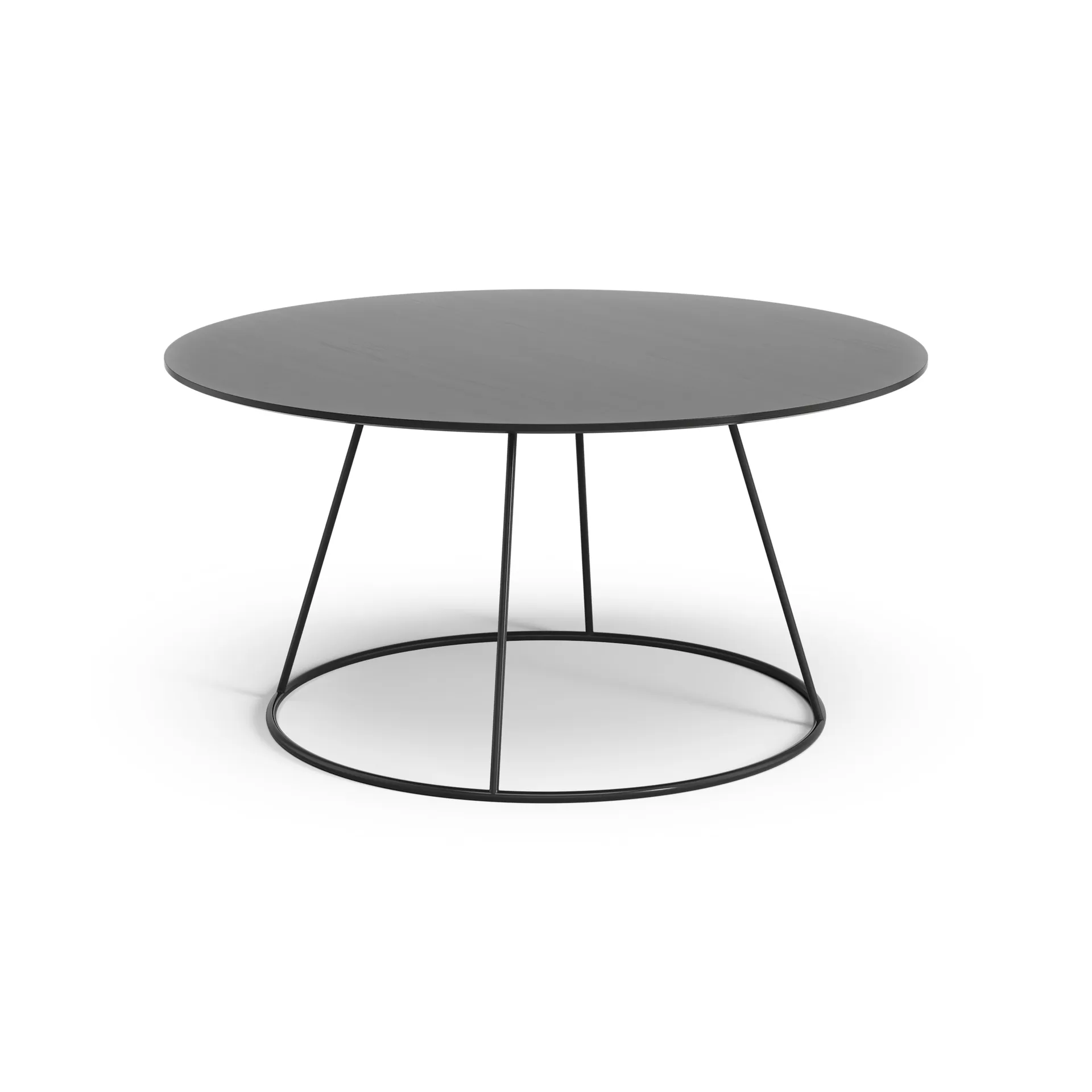 Table lisse Breeze Ø80 cm, Noir Swedese