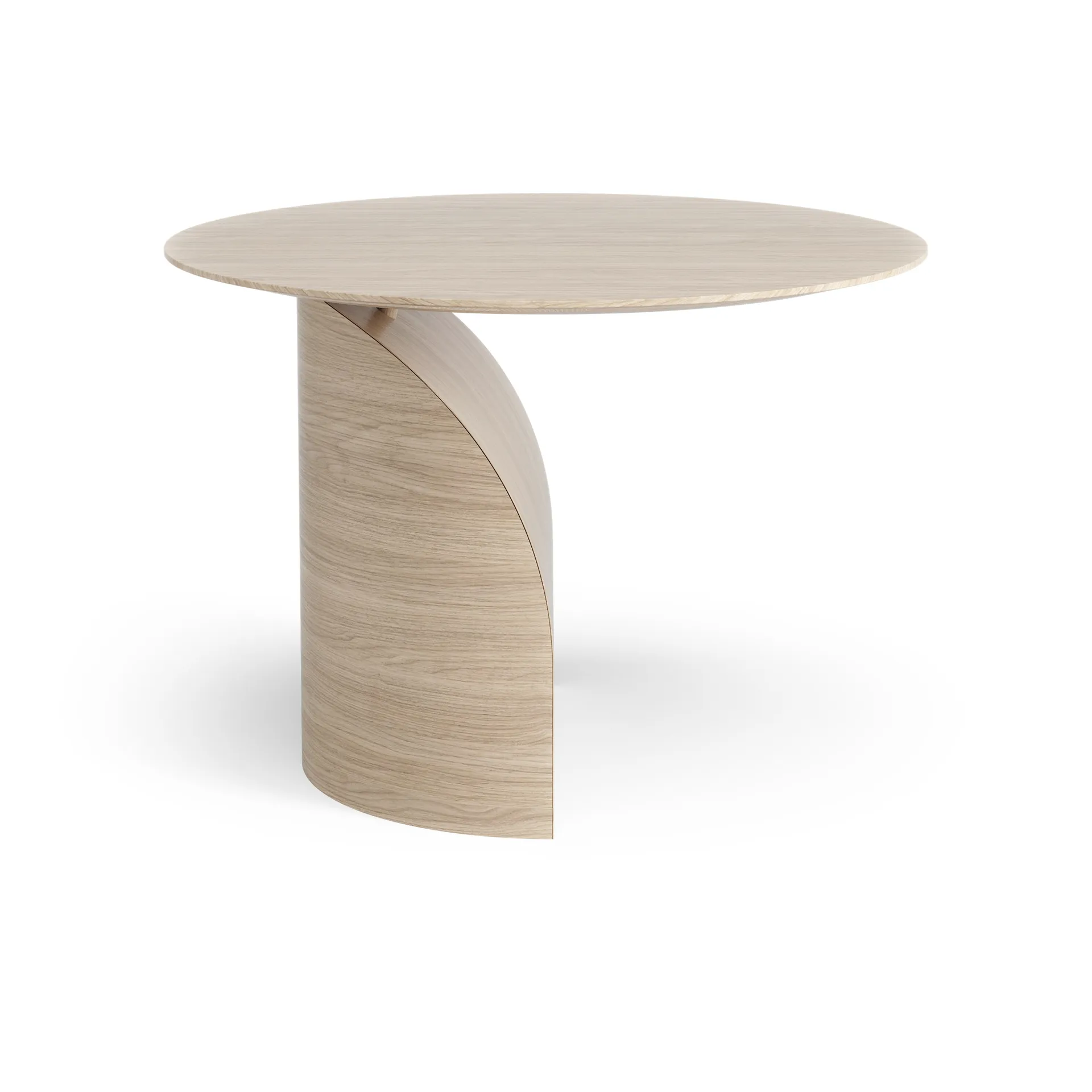 Table Savoa H45 cm, Chêne pigmenté blanc Swedese