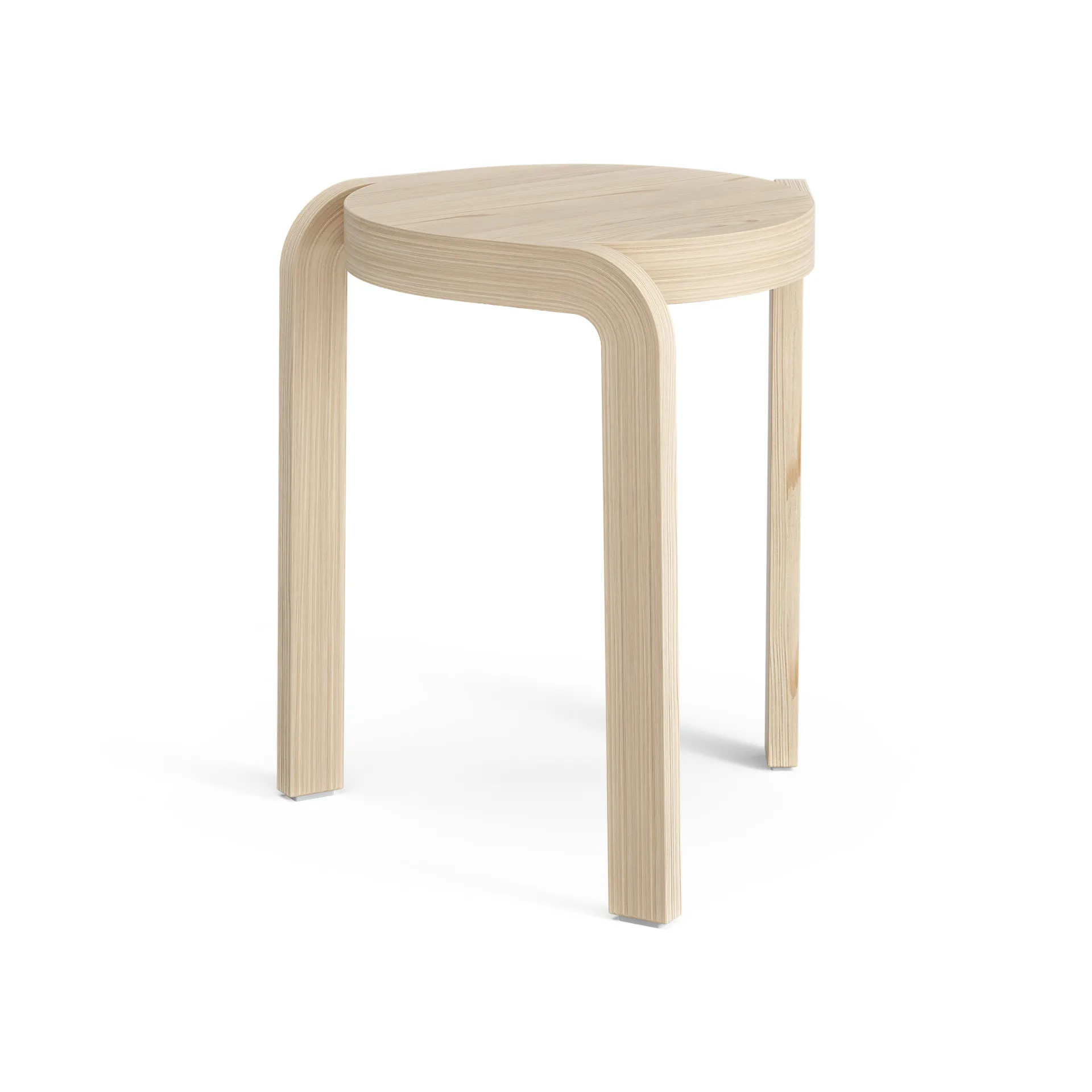 Tabouret Spin H44 cm, Frêne lacqué Swedese