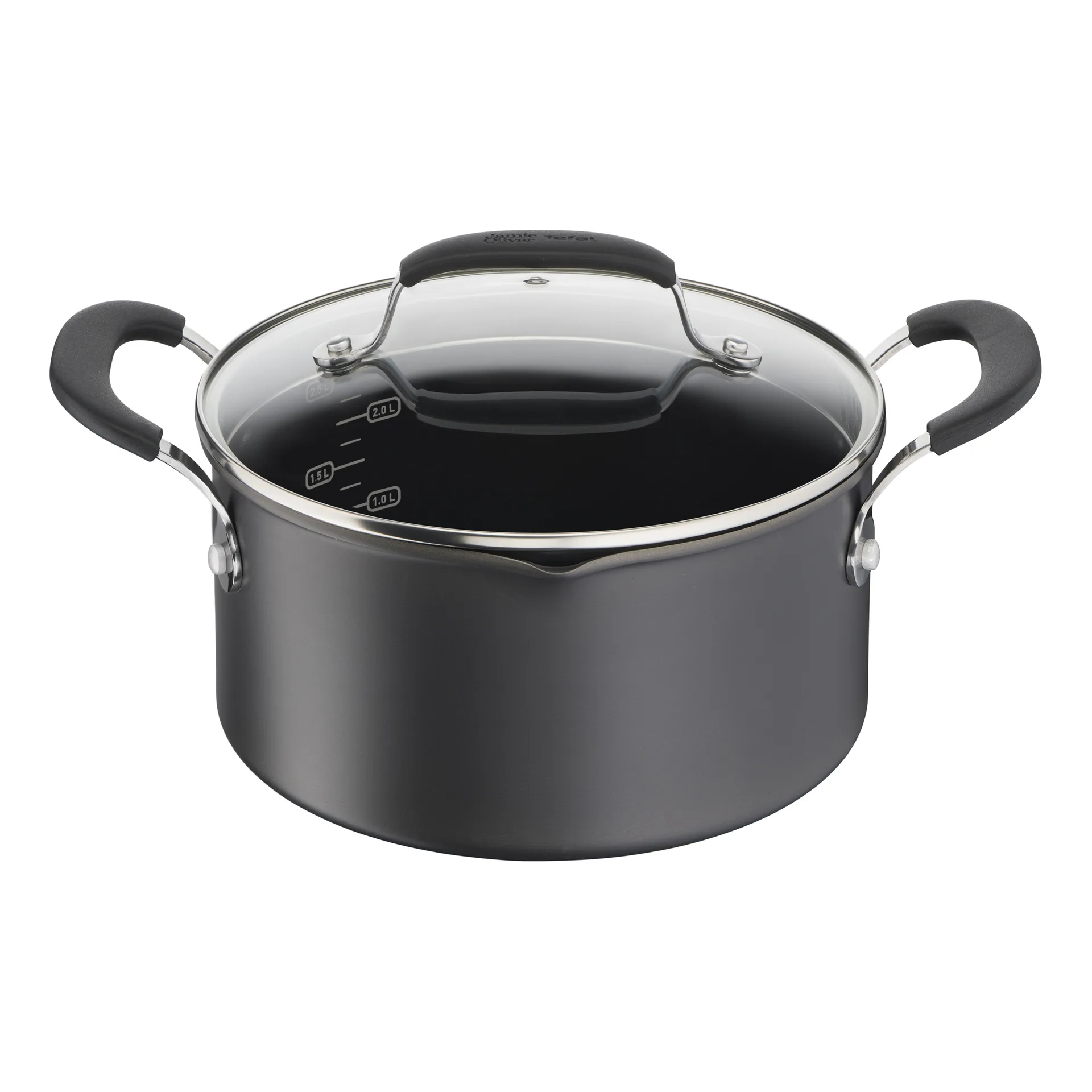 Cocotte hard anodised Jamie Oliver Quick & Easy, 5,2 L Tefal