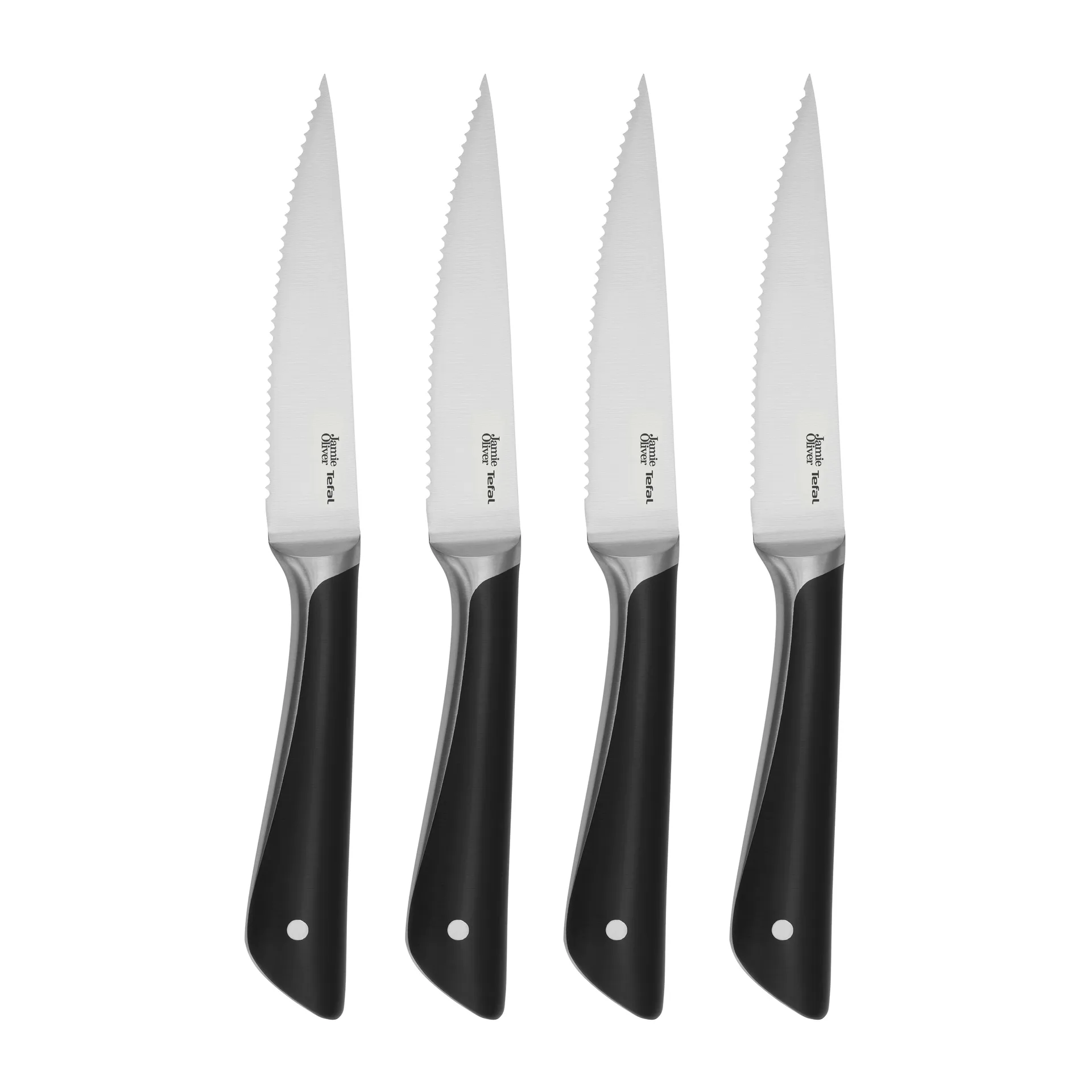 Couteau à steak Jamie Oliver lot de 4, Acier inoxydable Tefal