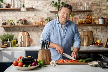 Couteau à trancher Jamie Oliver 20 cm - Acier inoxydable - Tefal