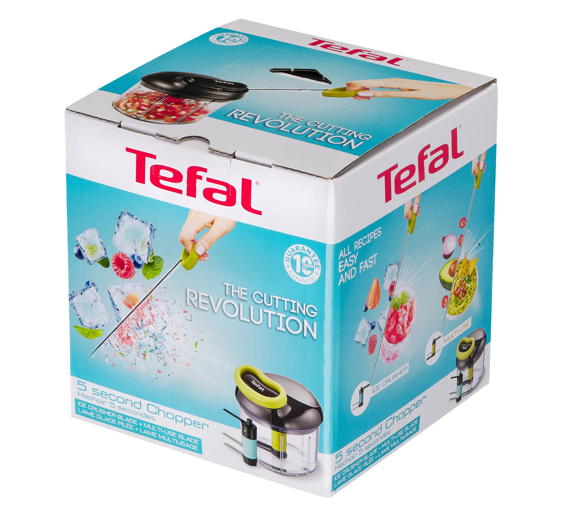 Hachoir maniem 5 secondes kit hachoir avec lame glace pilée Tefal, 0,9 L Tefal
