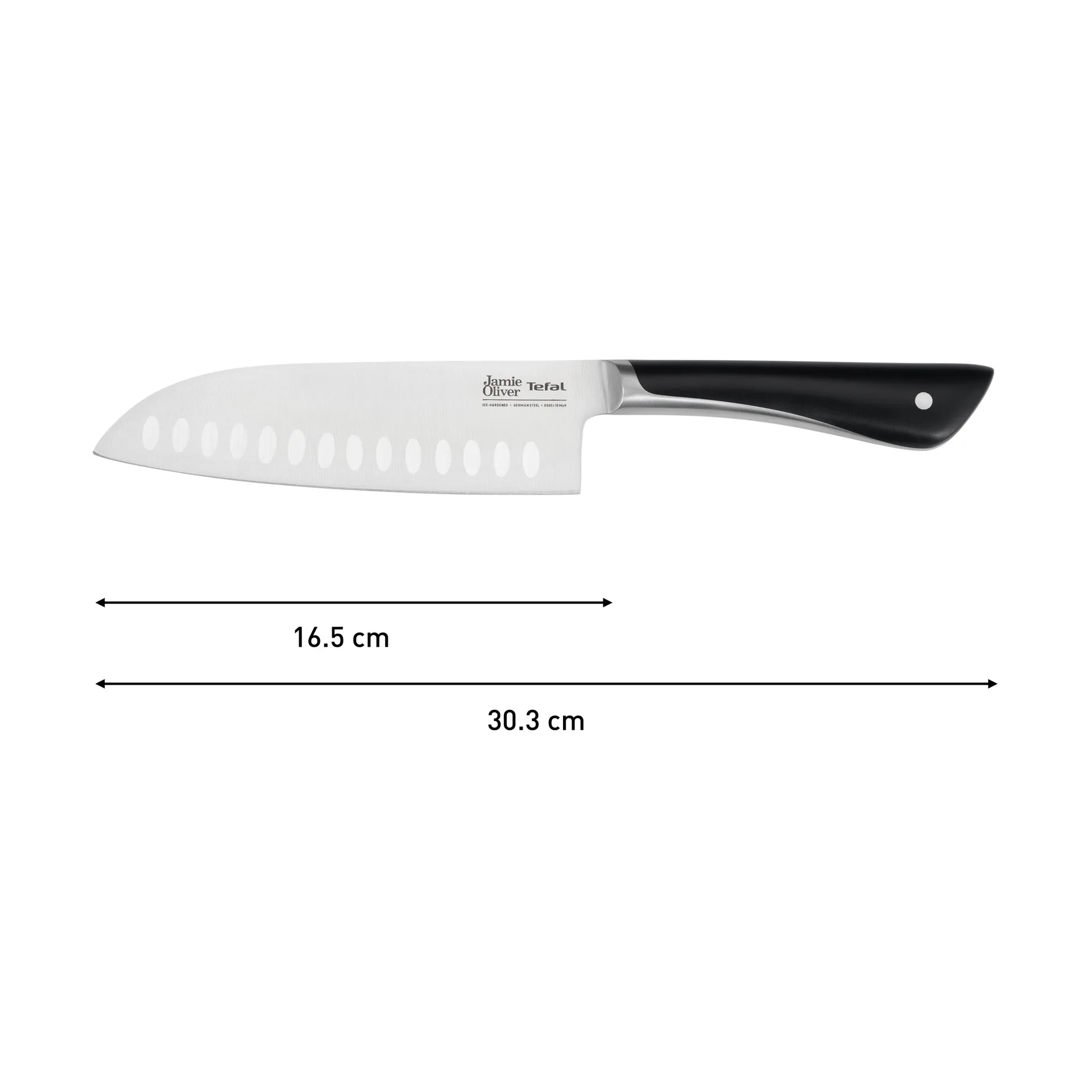 Jamie Oliver couteau santoku, Acier inoxydable Tefal