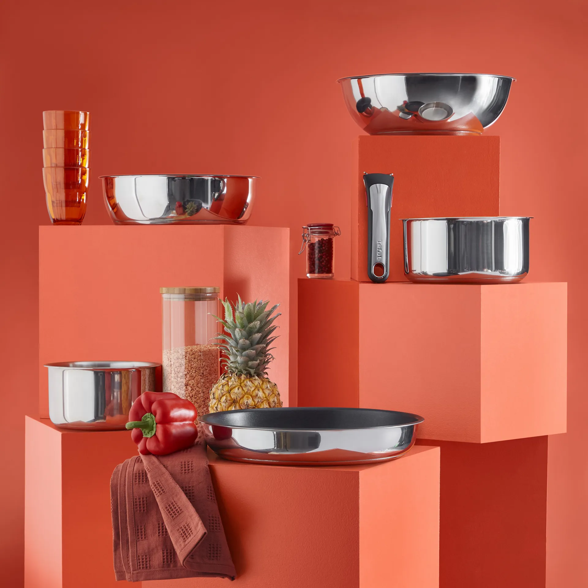 Lot de casseroles Ingenio Preference ON, 3 pièces Tefal