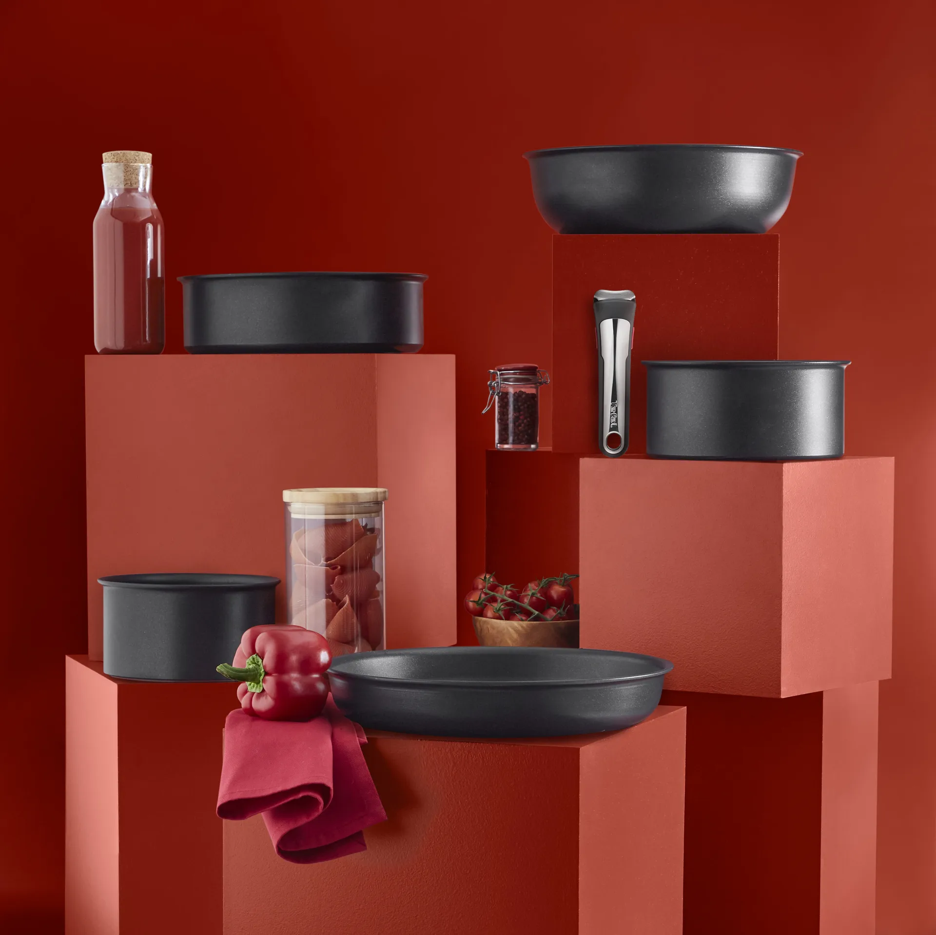 Lot de poêles à frire et de casseroles Ingenio Unlimited ON, 13 pièces Tefal