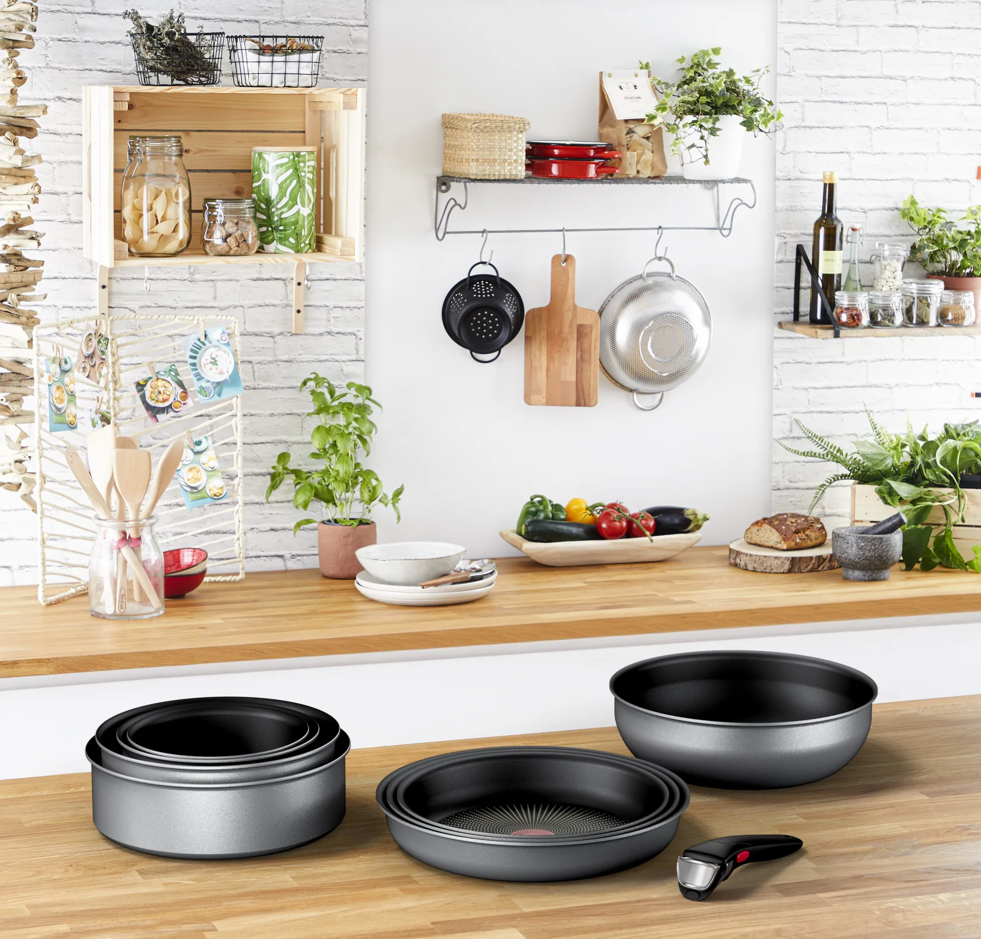Lot de poêles à frire Ingenio Daily chef ON, 8 pièces Tefal