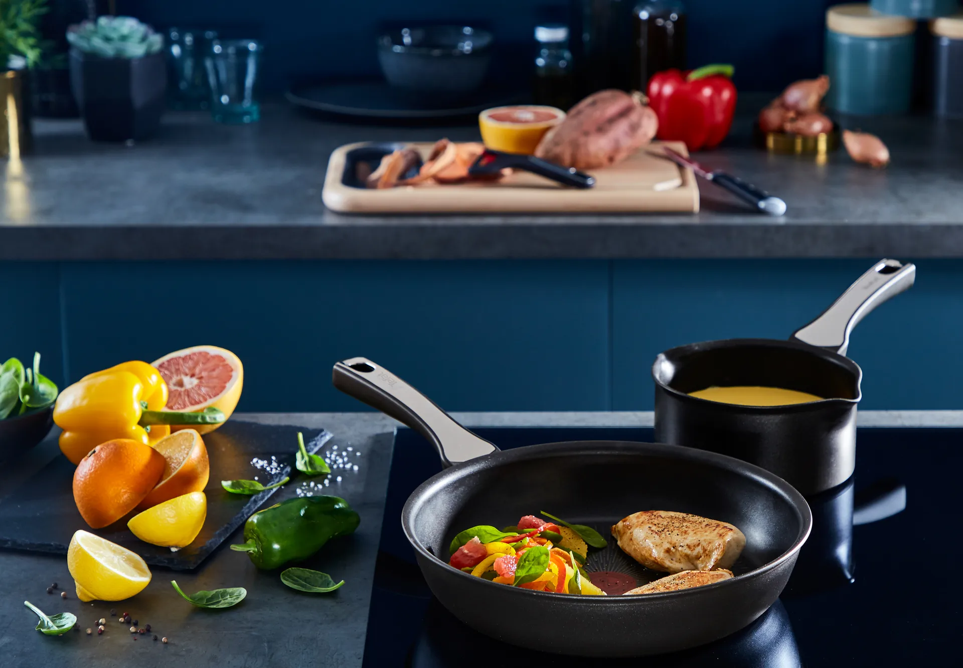 Lot de poêles à frire Unlimited ON, 3 pièces Tefal