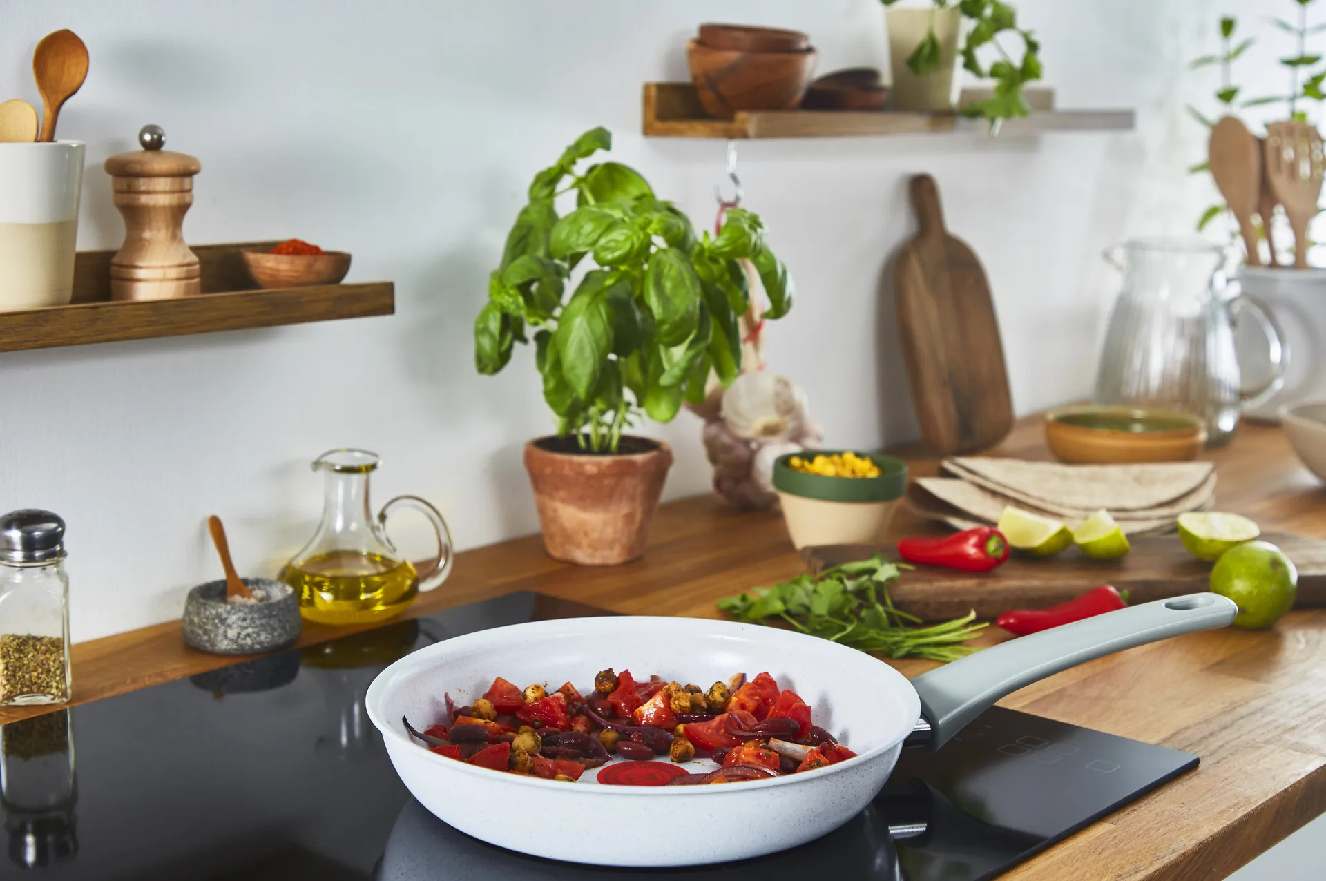 Poêle à frire Natural chef, gris, 24 cm Tefal