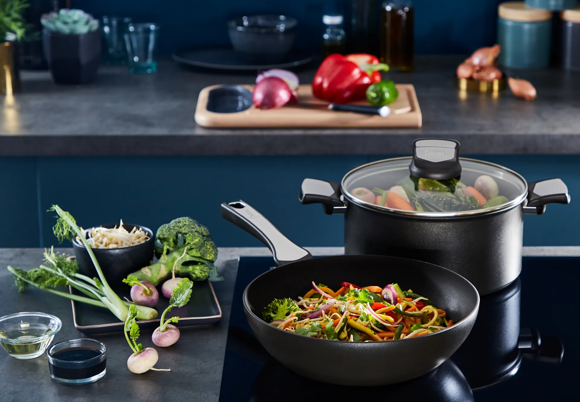 Poêle wok Unlimited ON, 28 cm Tefal
