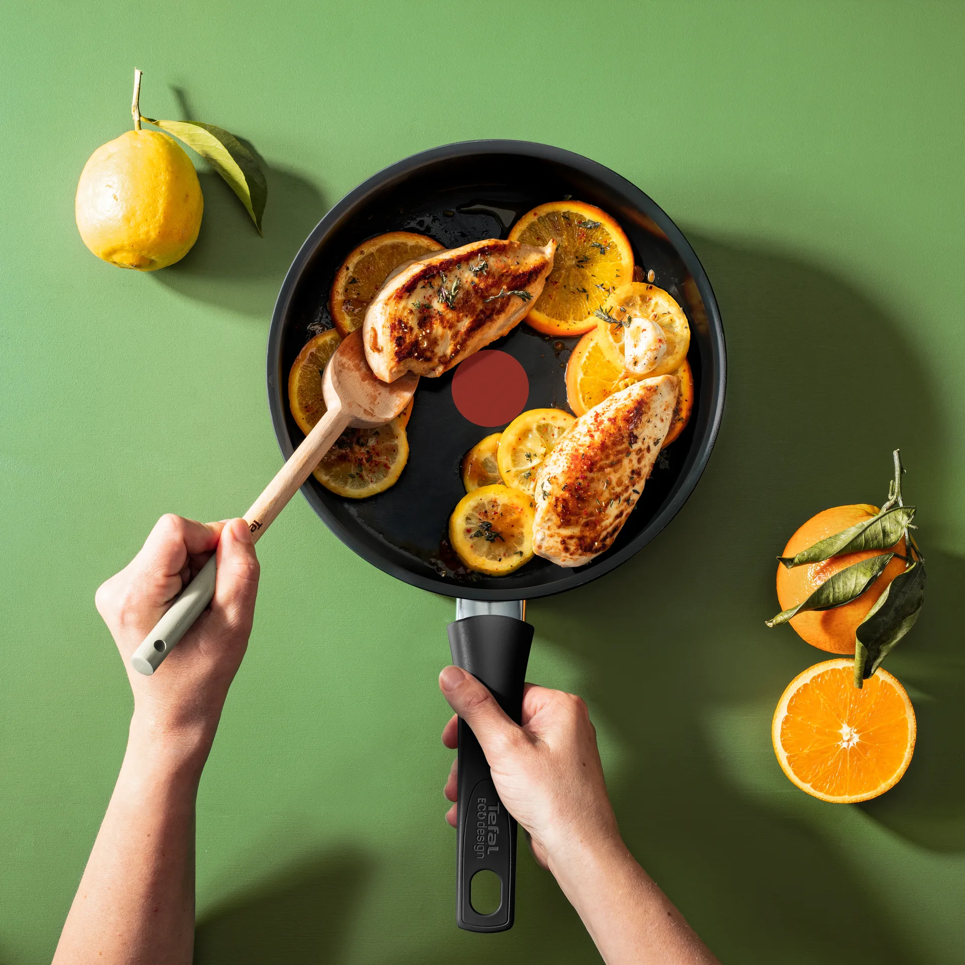 Renew ON poêle avec couvercle Ø25.4 cm, Noir Tefal