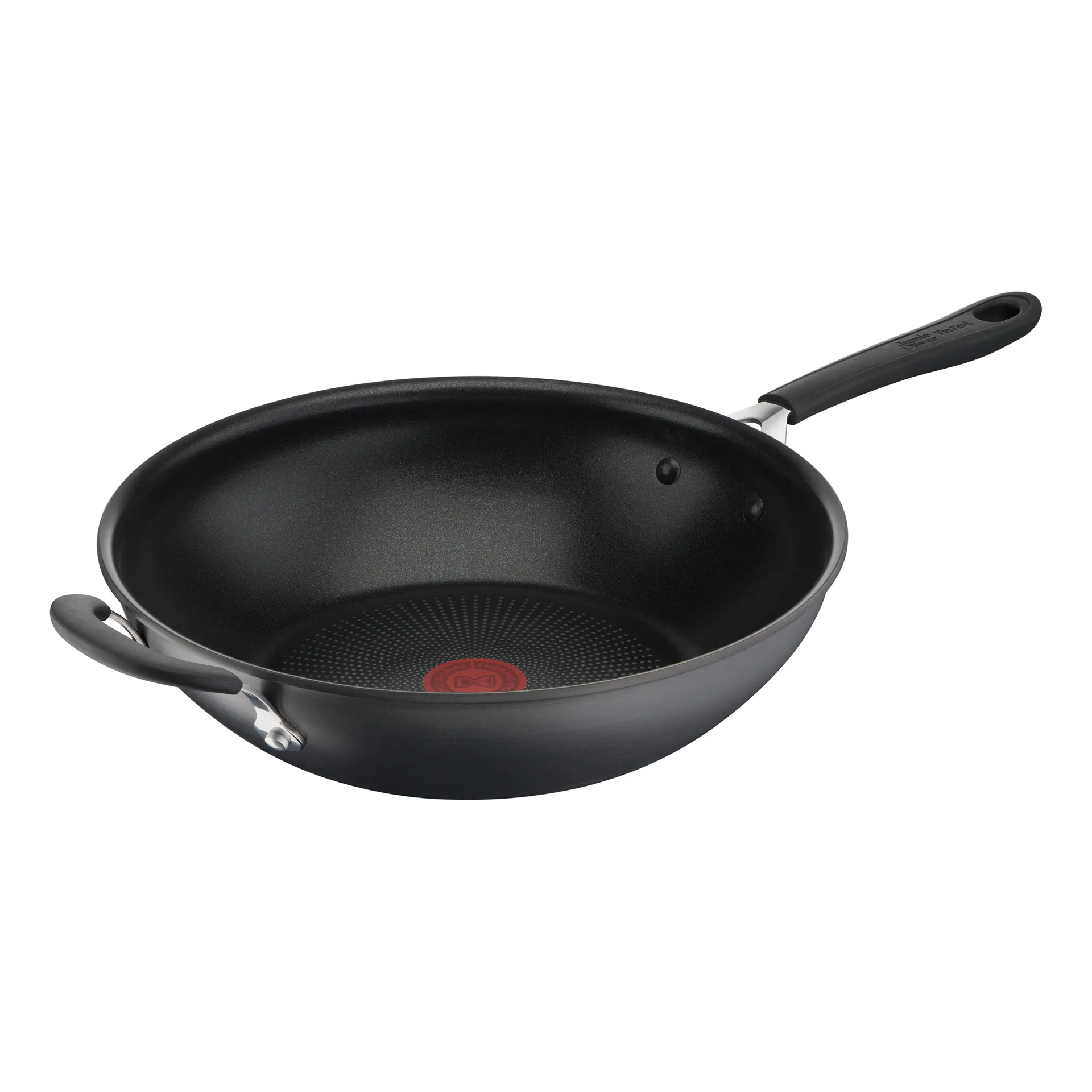 Wok Jamie Oliver Quick & Easy hard anodised, 30 cm Tefal