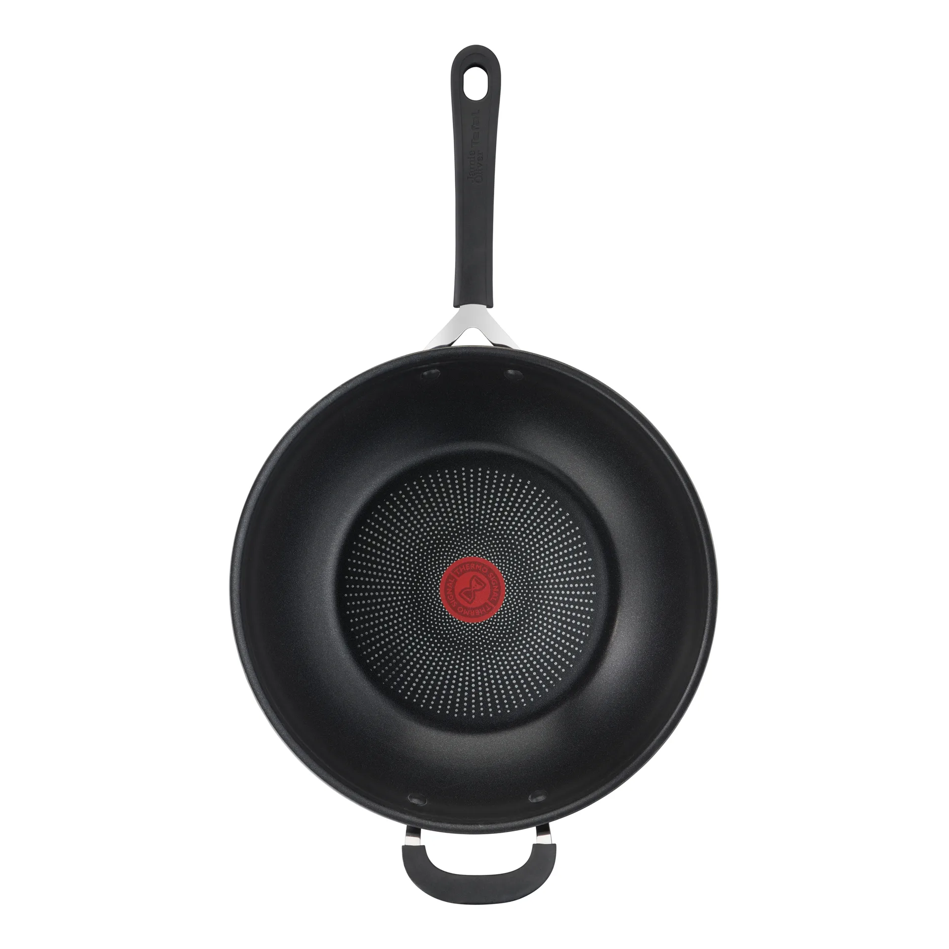 Wok Jamie Oliver Quick & Easy hard anodised, 30 cm Tefal