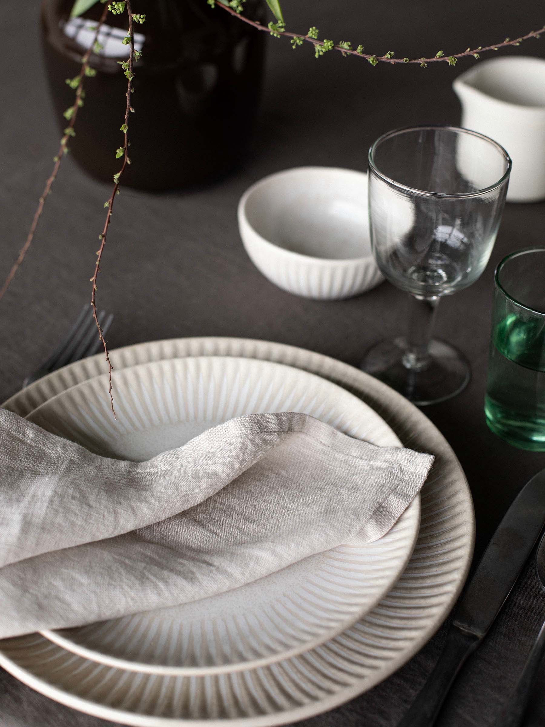 Assiette Granada Ø22 cm, Crème-beige Tell Me More