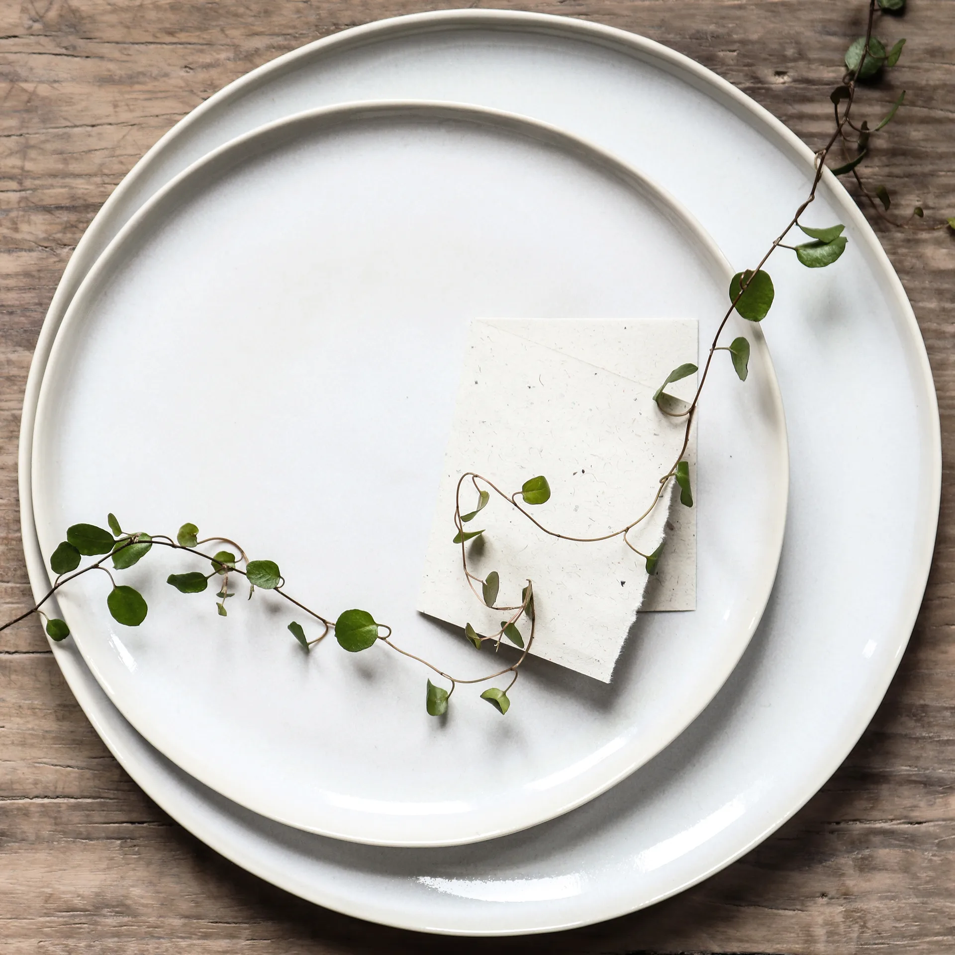 Assiette Vince 27cm, Blanc Tell Me More