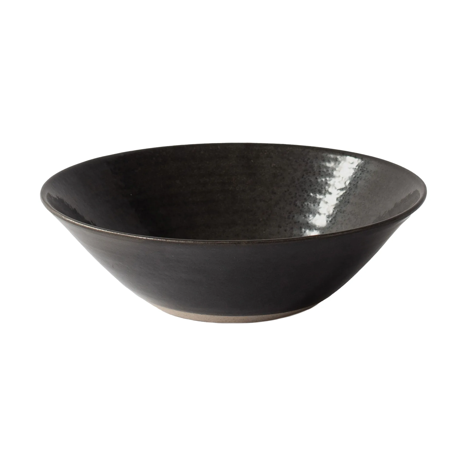 Bol de service Fenix moyen Ø23,5 cm, Brun-noir Tell Me More