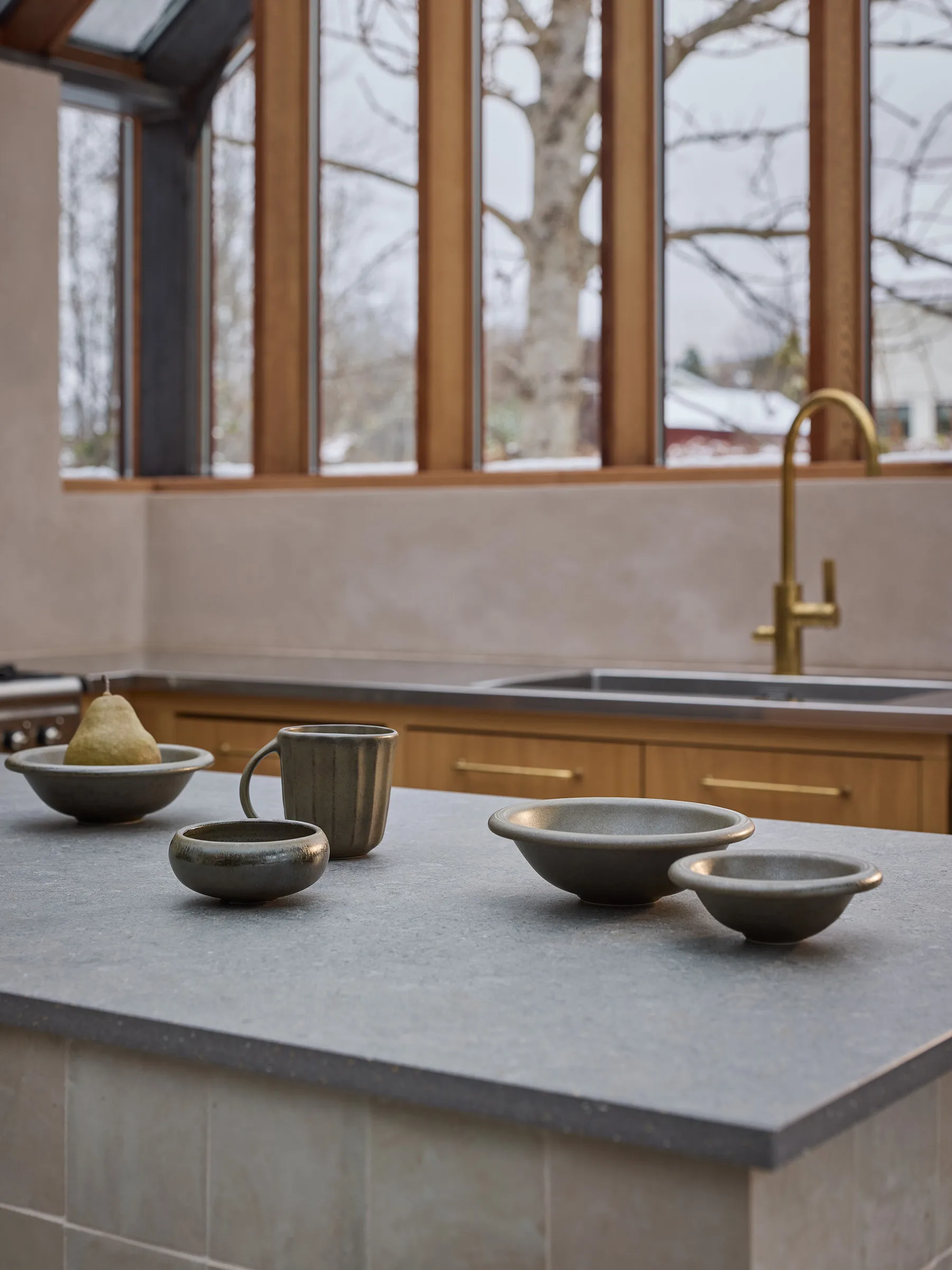 Bol Elba Globe, Green brown, Ø11 cm Tell Me More