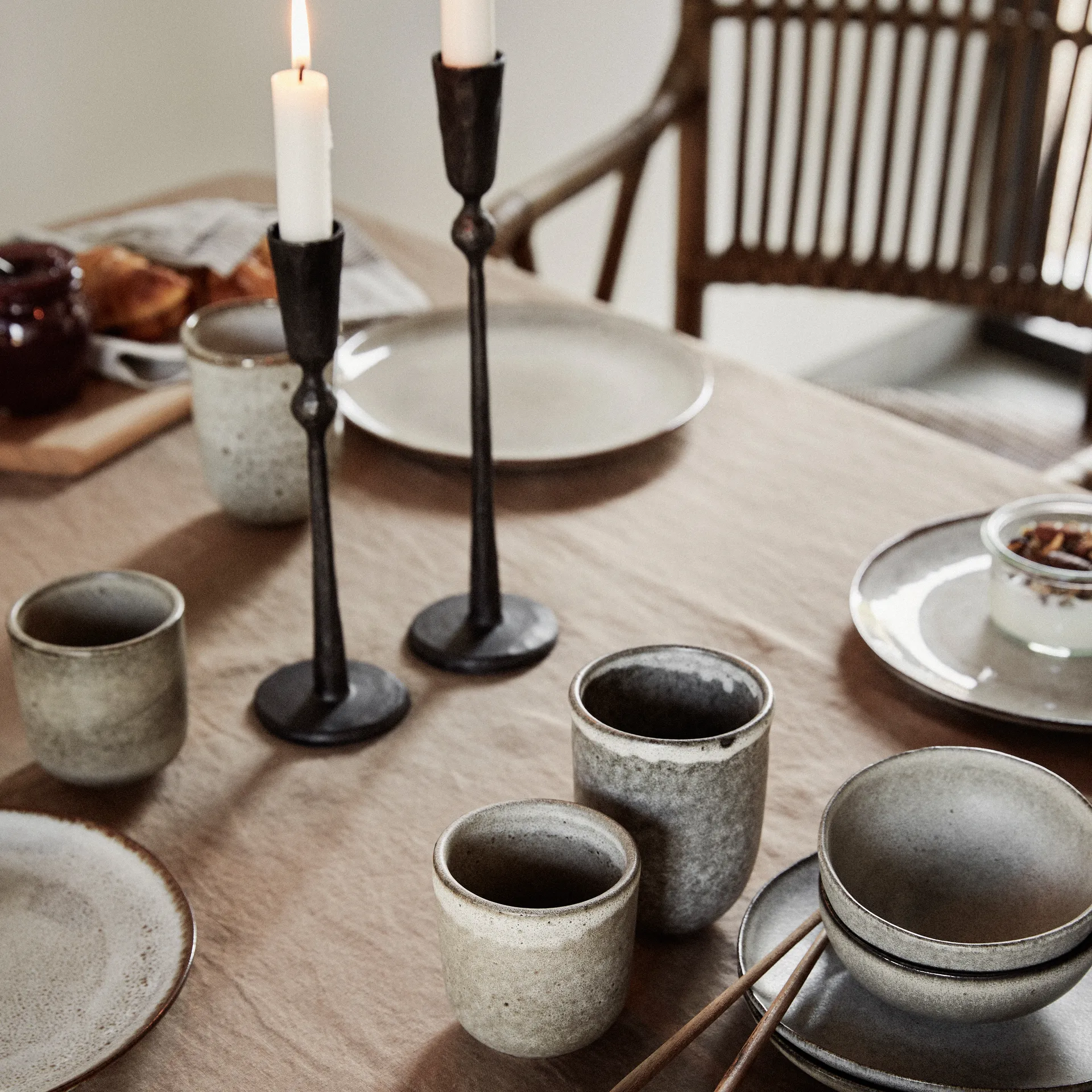 Bougeoir Boule noir, Large Tell Me More