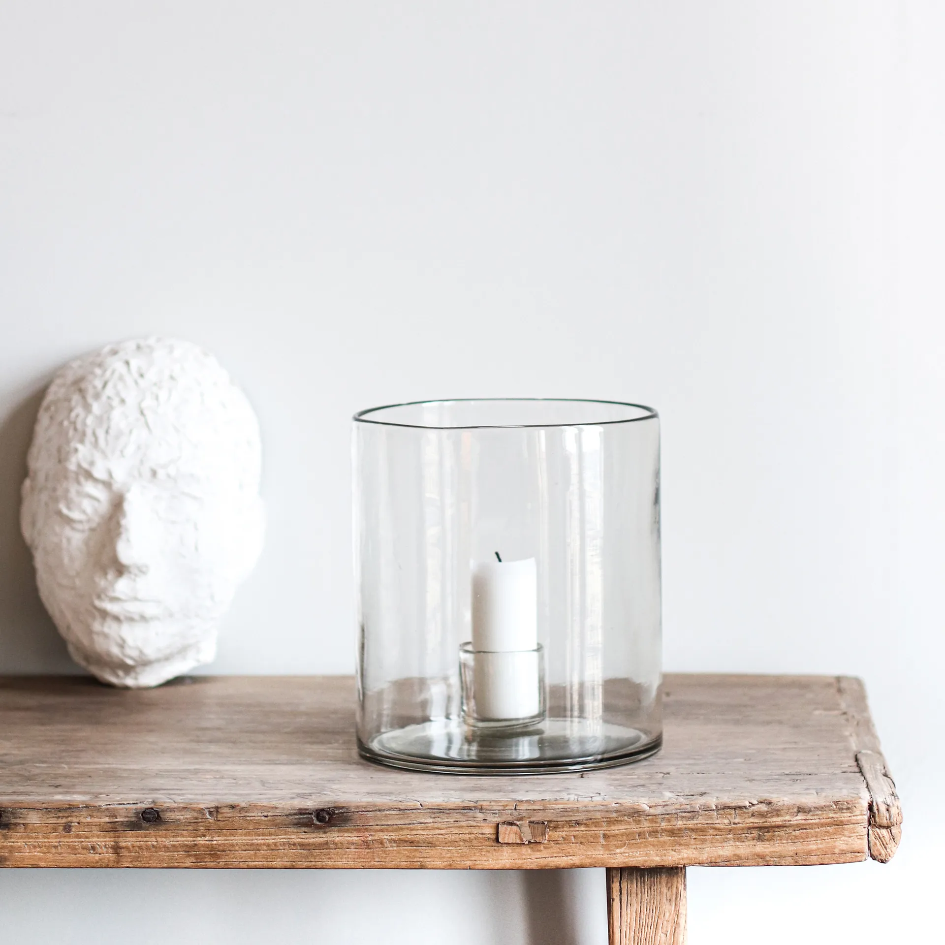 Bougeoir Luna Ø20 cm, Transparent Tell Me More