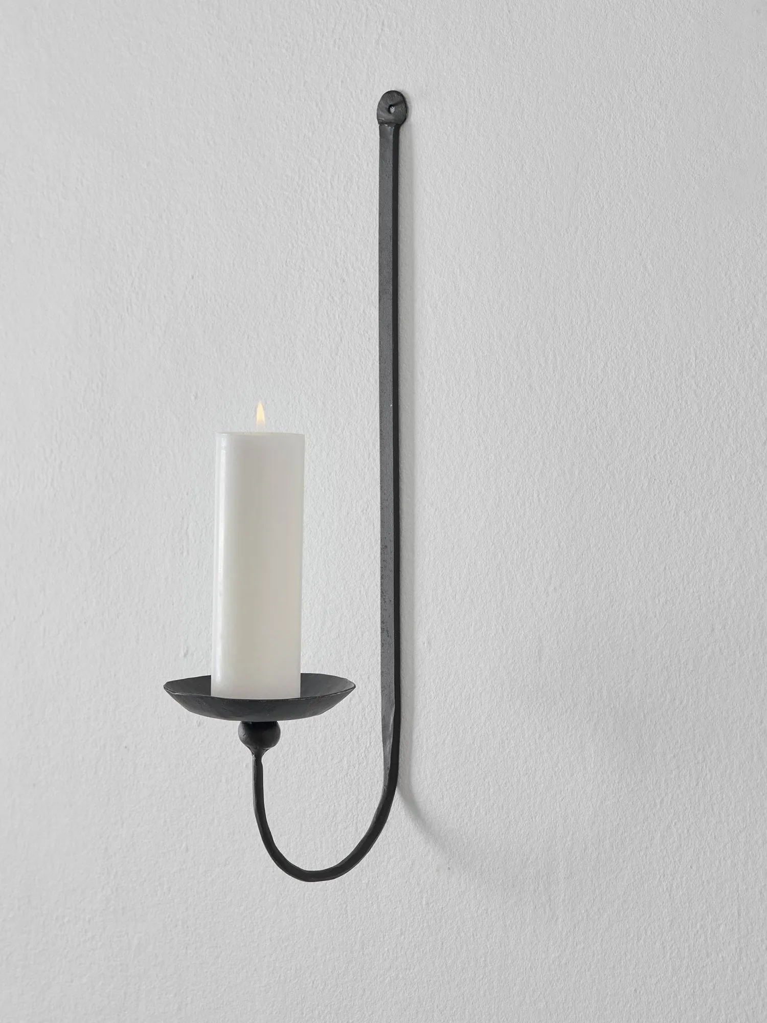 Bougeoir mural Boule pour bougie pilier, Noir Tell Me More