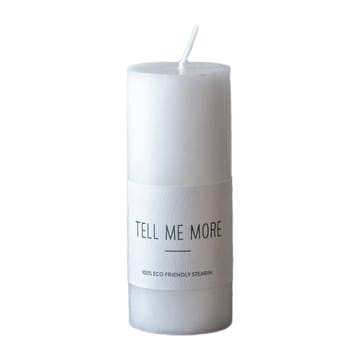 Bougie Tell Me More S 10 cm - Blanc - Tell Me More