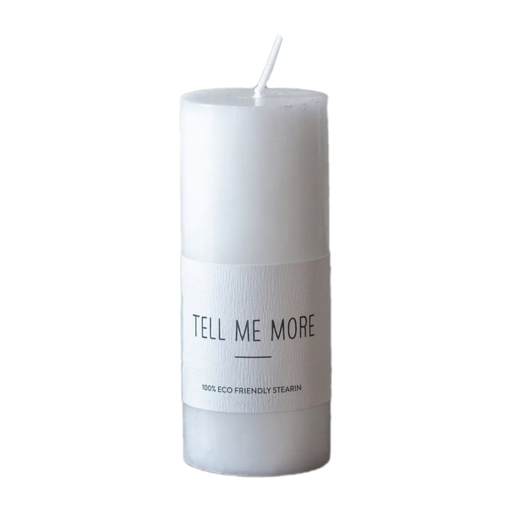 Bougie Tell Me More S 10 cm - Blanc - Tell Me More