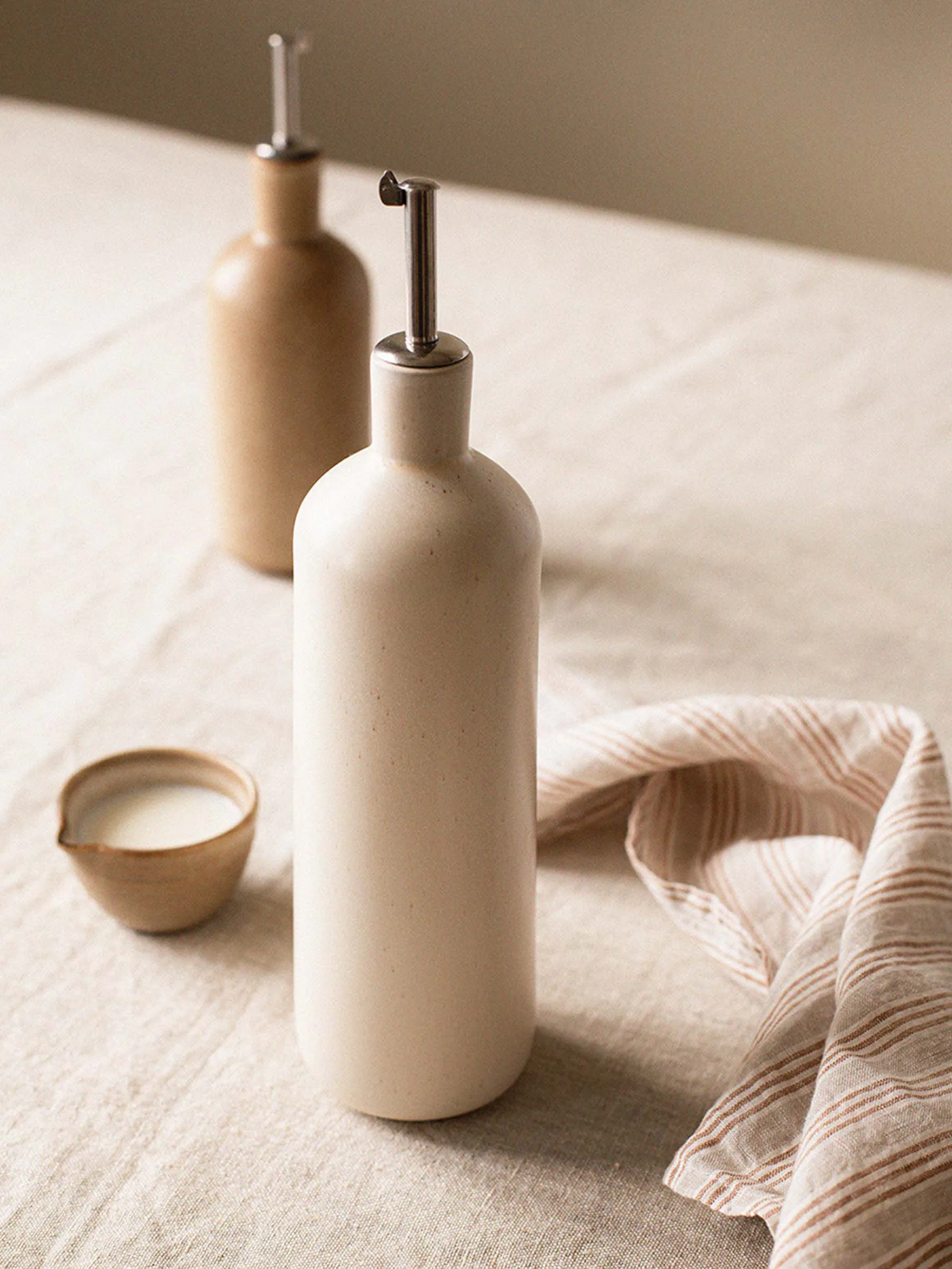 Bouteille Palermo pour huile et vinaigre, Off-White, moyen 70 cl Tell Me More