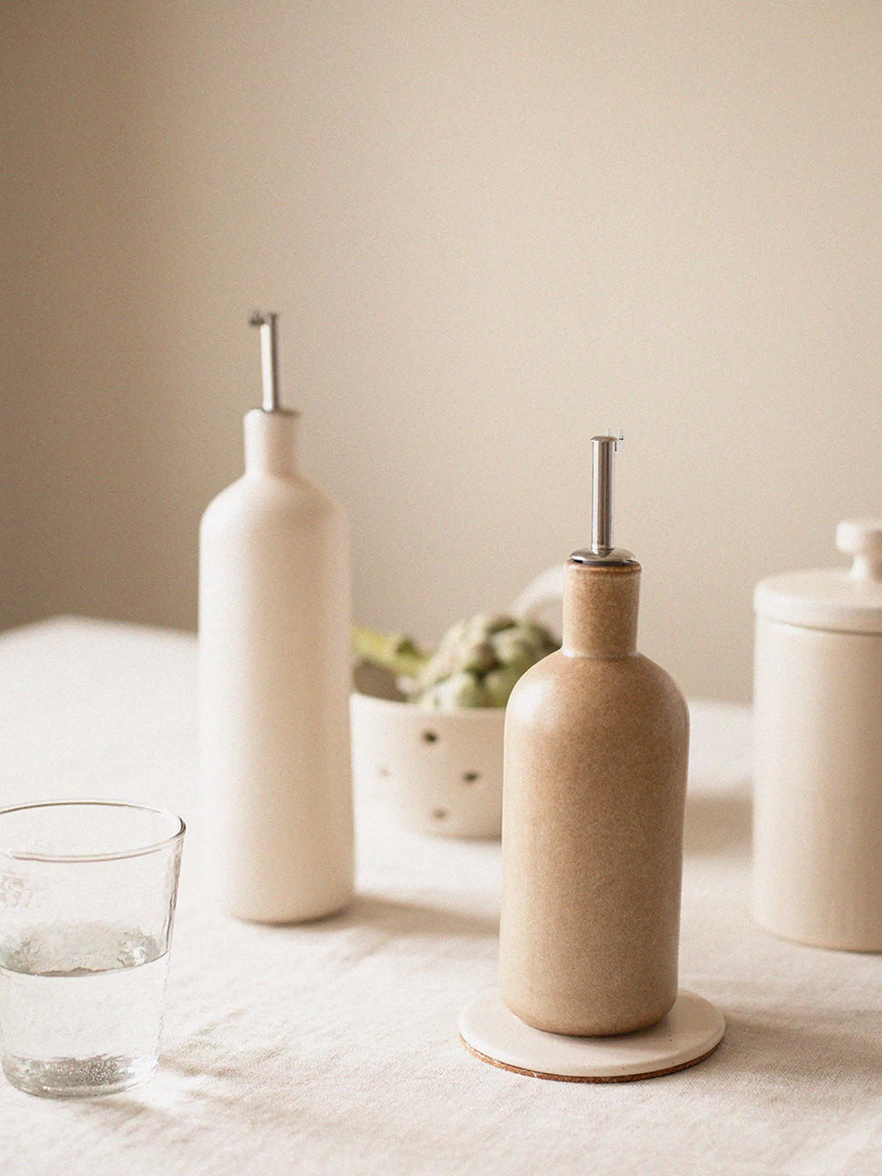 Bouteille Palermo pour huile et vinaigre, Off-White, moyen 70 cl Tell Me More