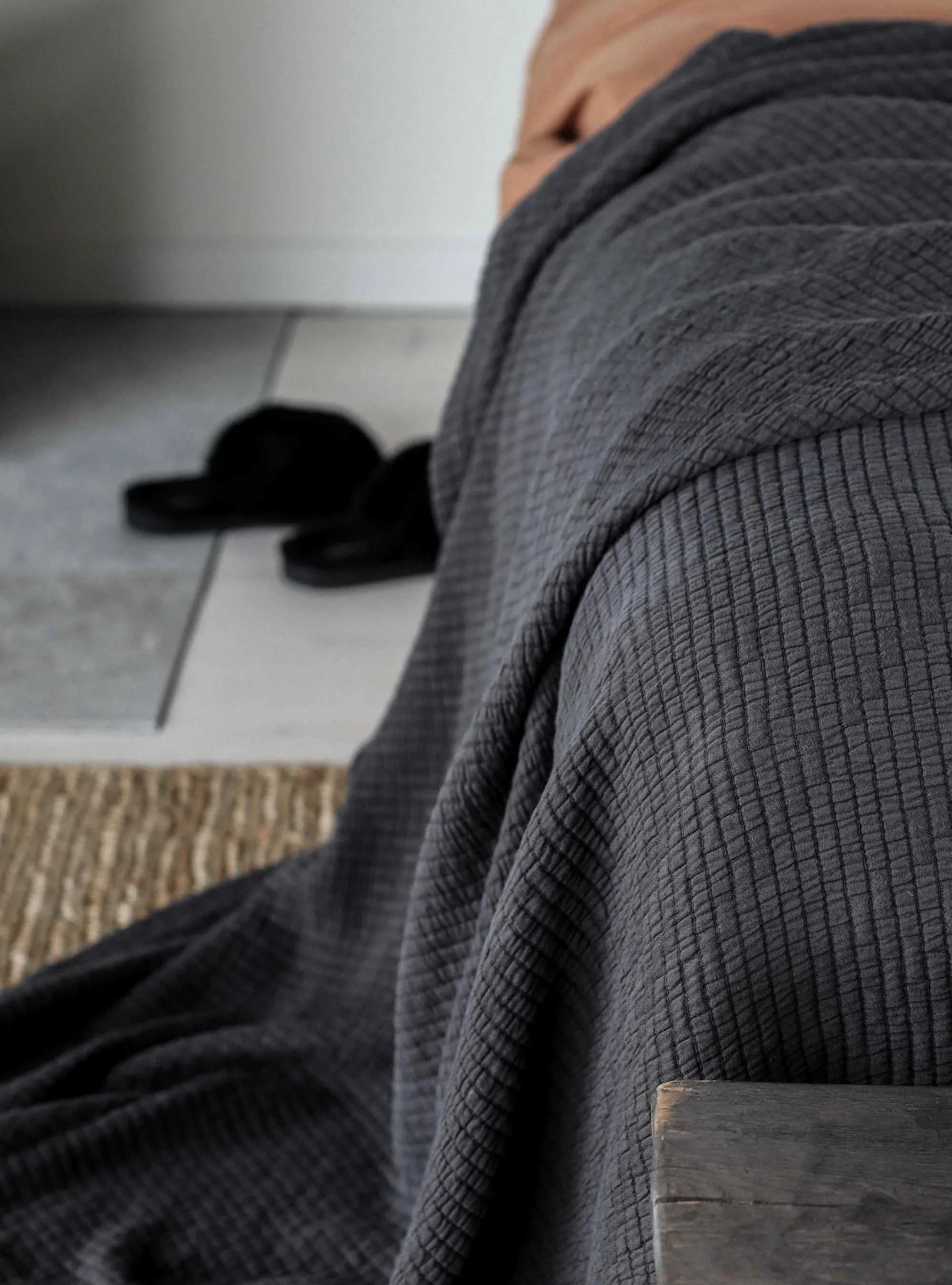 Couvre-lit Brick 180x260 cm, Charcoal Tell Me More