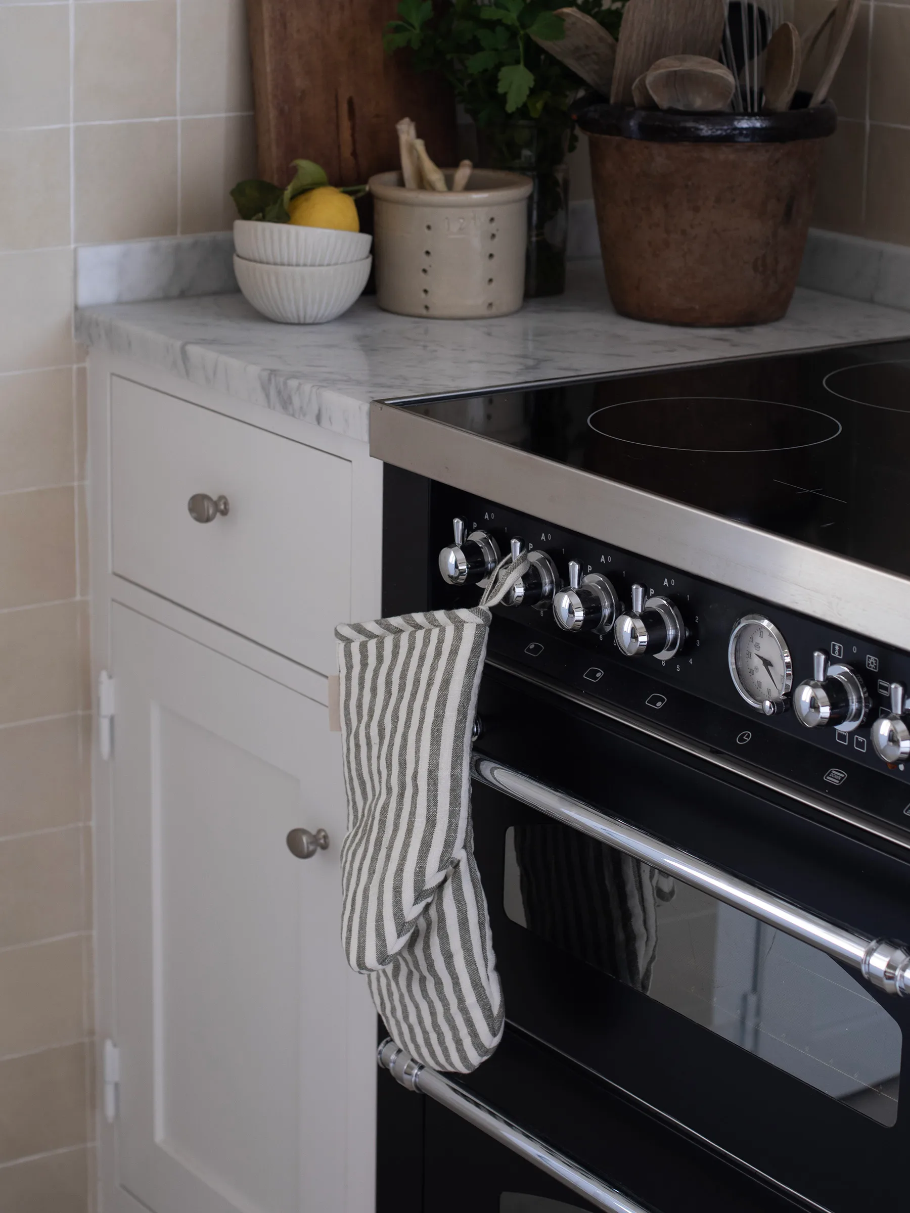 Gant de cuisine Leon 15x30 cm, Herbe de mer Tell Me More