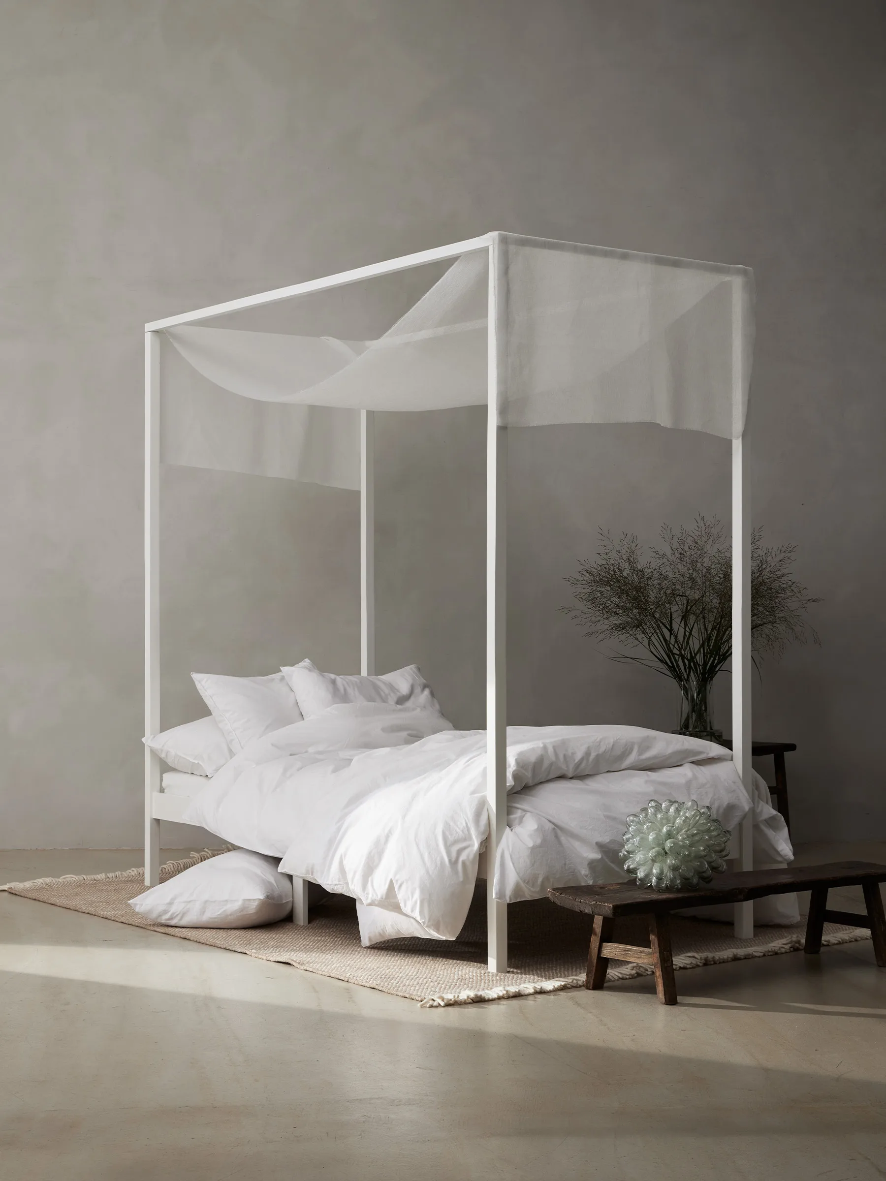 Housse de couette Tell Me More en coton, Blanc, 240x220 cm Tell Me More