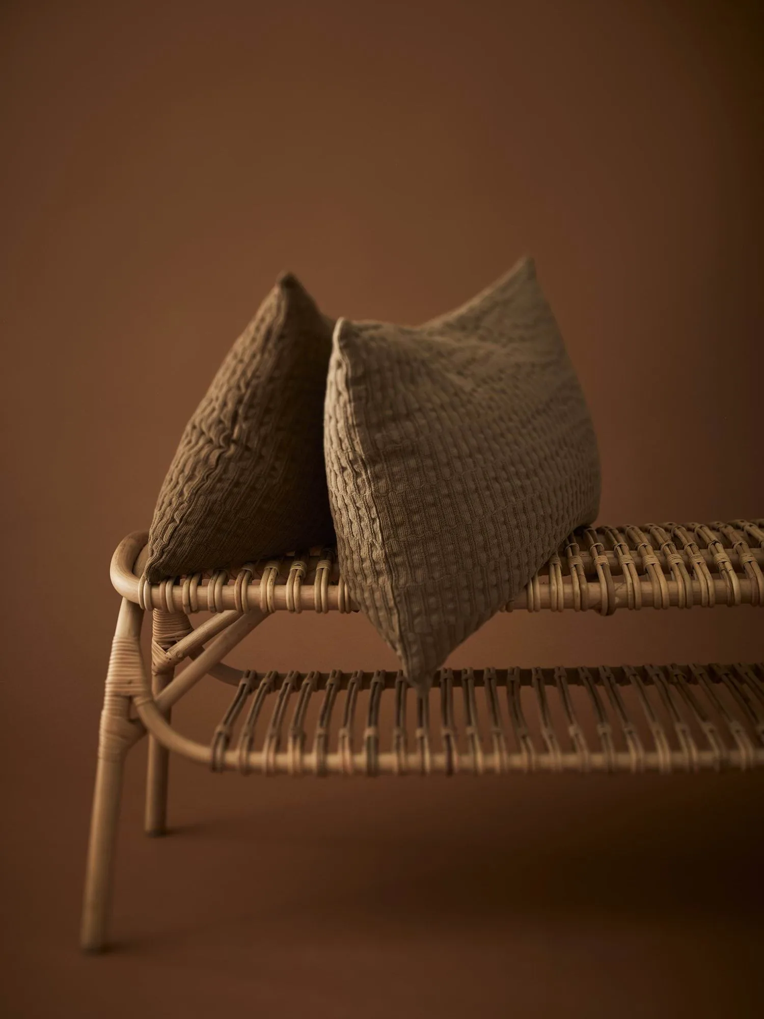 Housse de coussin Claire, Marron, 40x60 cm Tell Me More