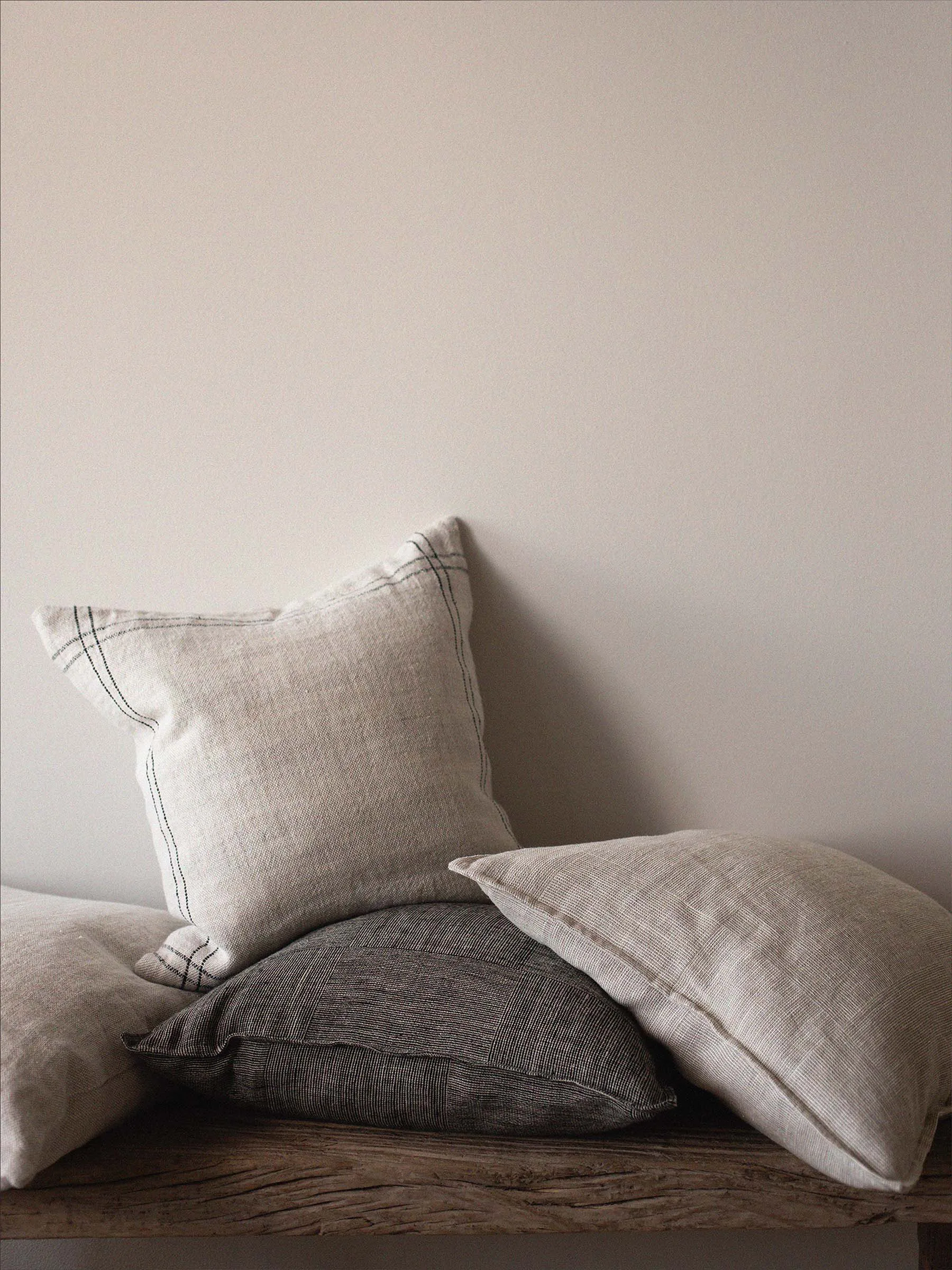 Housse de coussin Elton 50x50 cm, Beige Tell Me More