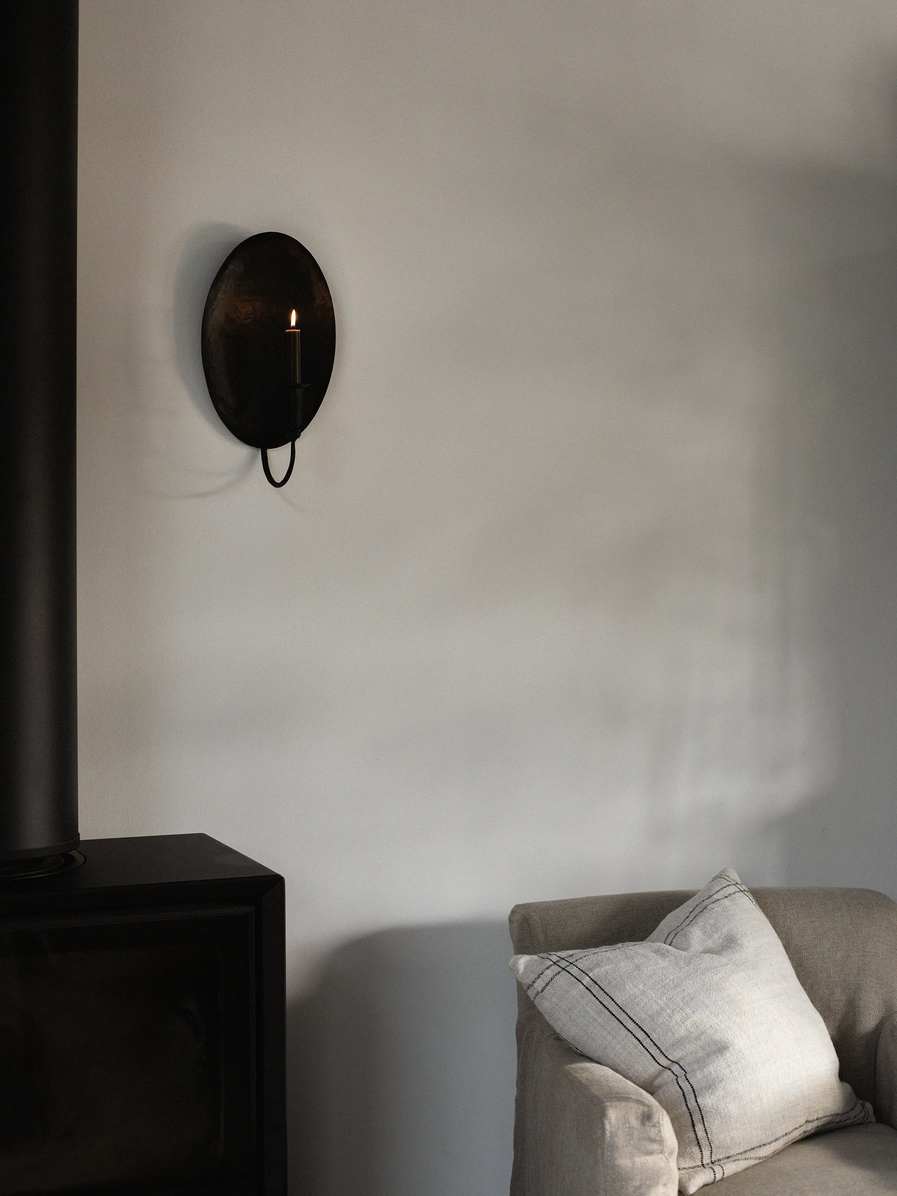 Housse de coussin Elton 50x50 cm, Beige Tell Me More