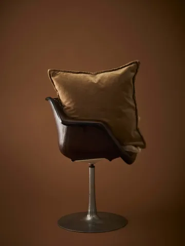 Housse de coussin Gabrielle - Brun, 50x50 cm - Tell Me More