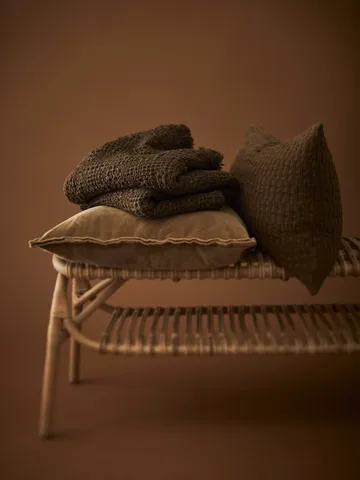 Housse de coussin Gabrielle - Brun, 50x50 cm - Tell Me More